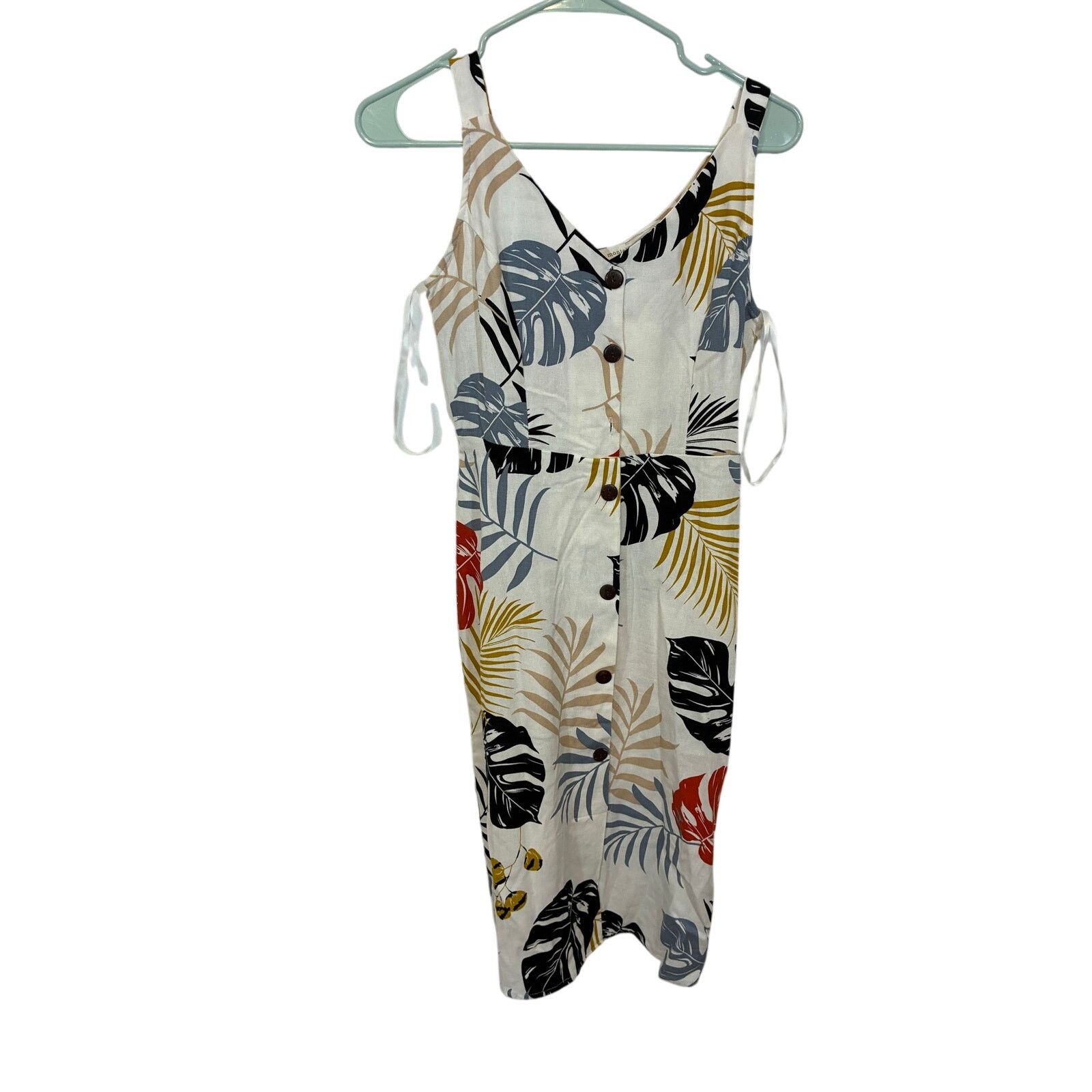 monteau linen blend dress Monteau Oatmeal Linen Blend Button Down Dress