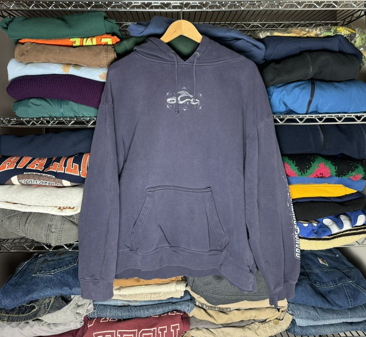 Orange County Choppers Advertising Pullover Hoodie, Men's XL unclear black type Vintage Second Hand