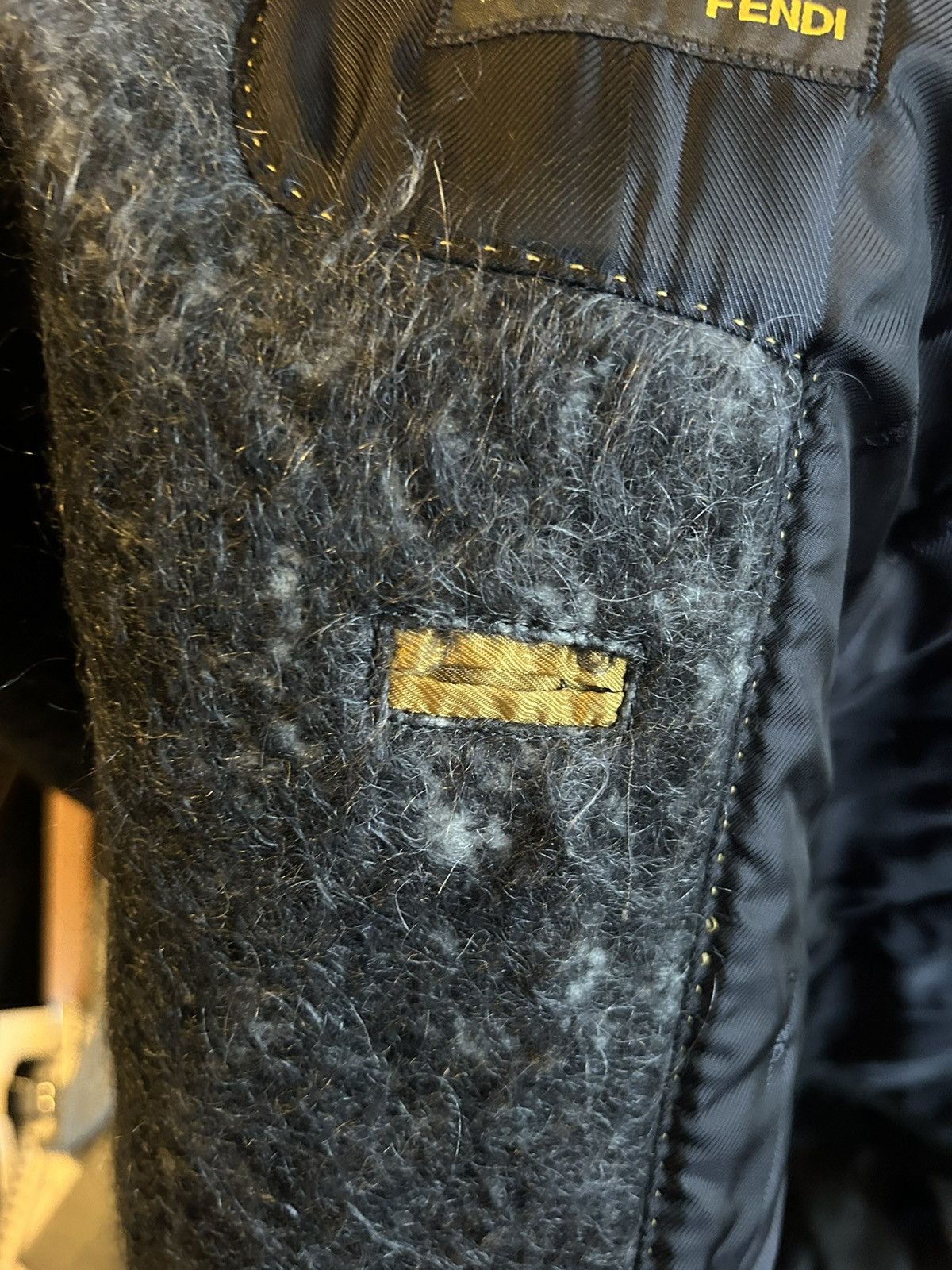 Fendi Fendi Mohair Blend Double-Breasted Coat Size US M / EU 48-50 / 2 - 14 Thumbnail