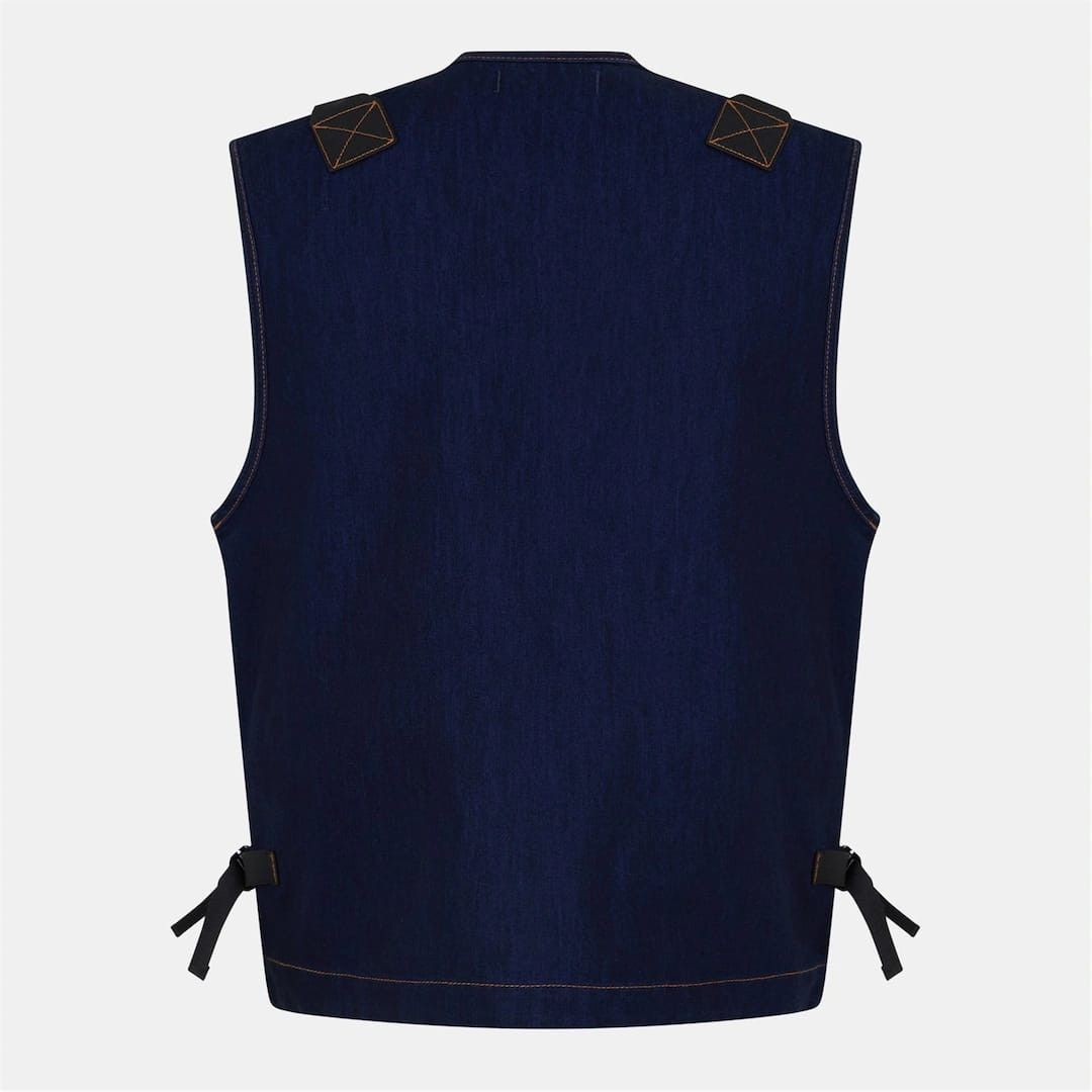 Stone Island o1g2r1mq0526 Denim Research Sleeveless Gilet in Blue Size US S / EU 44-46 / 1 - 2 Thumbnail