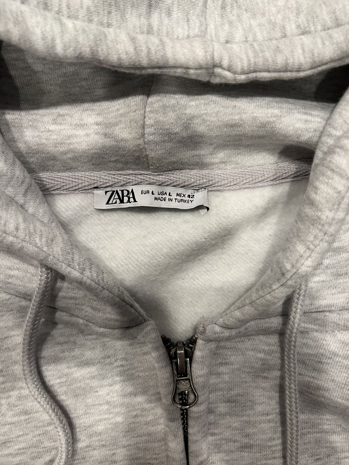 Designer × Zara Zara Folded Shoulder Zip Up Hoodie Size US L / EU 52-54 / 3 - 3 Thumbnail