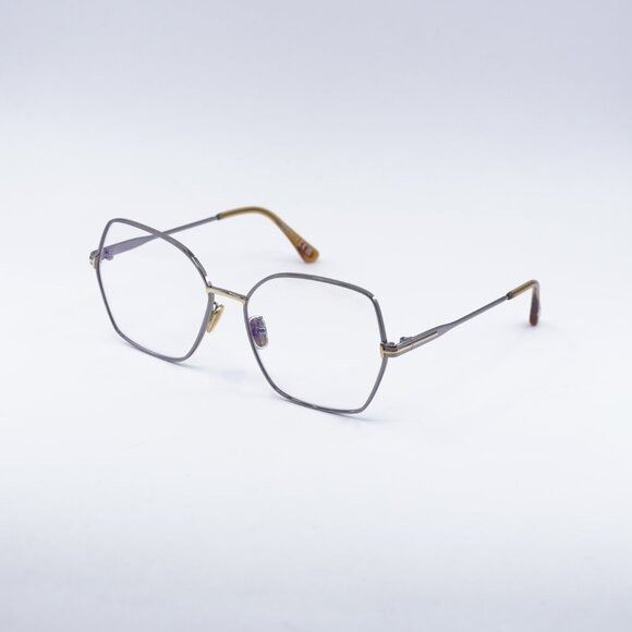 Tom Ford Tom Ford FT5876-B 014 Eyeglasses Ruthenium 56mm Butterfly Size ONE SIZE - 8 Thumbnail