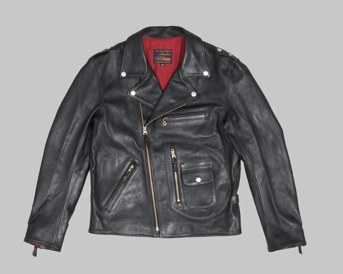 The Flat Head THE FLAT HEAD HORSEHIDE DOUBLE RIDER'S JACKET BLACK | Grailed