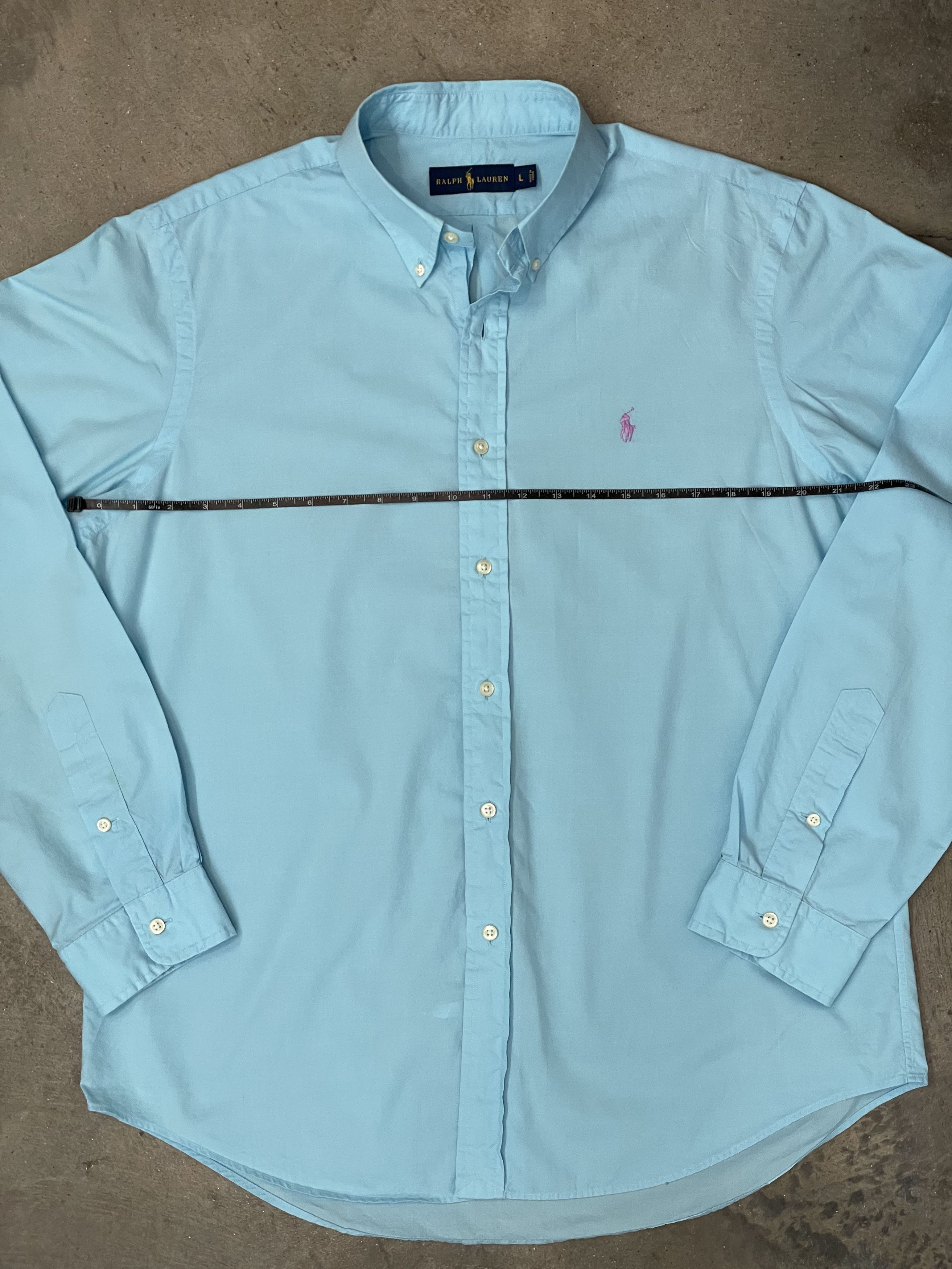 Ralph Lauren Polo Ralph Lauren Oxford Button Down Mens Large Blue Size US L / EU 52-54 / 3 - 6 Thumbnail