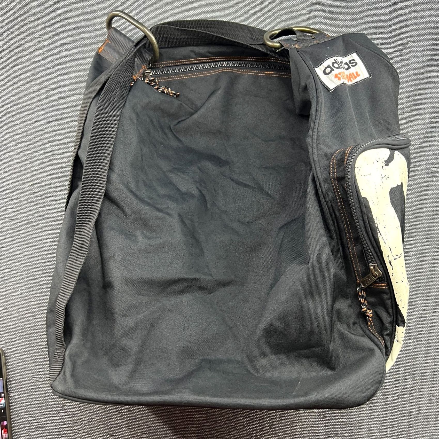 Adidas Vintage Adidas Backpack Rucksack Bag Gym Sports Unisex Adults Blue 80s 90s West Germany Streetball Backpack Mens Womens Size ONE SIZE - 4 Thumbnail