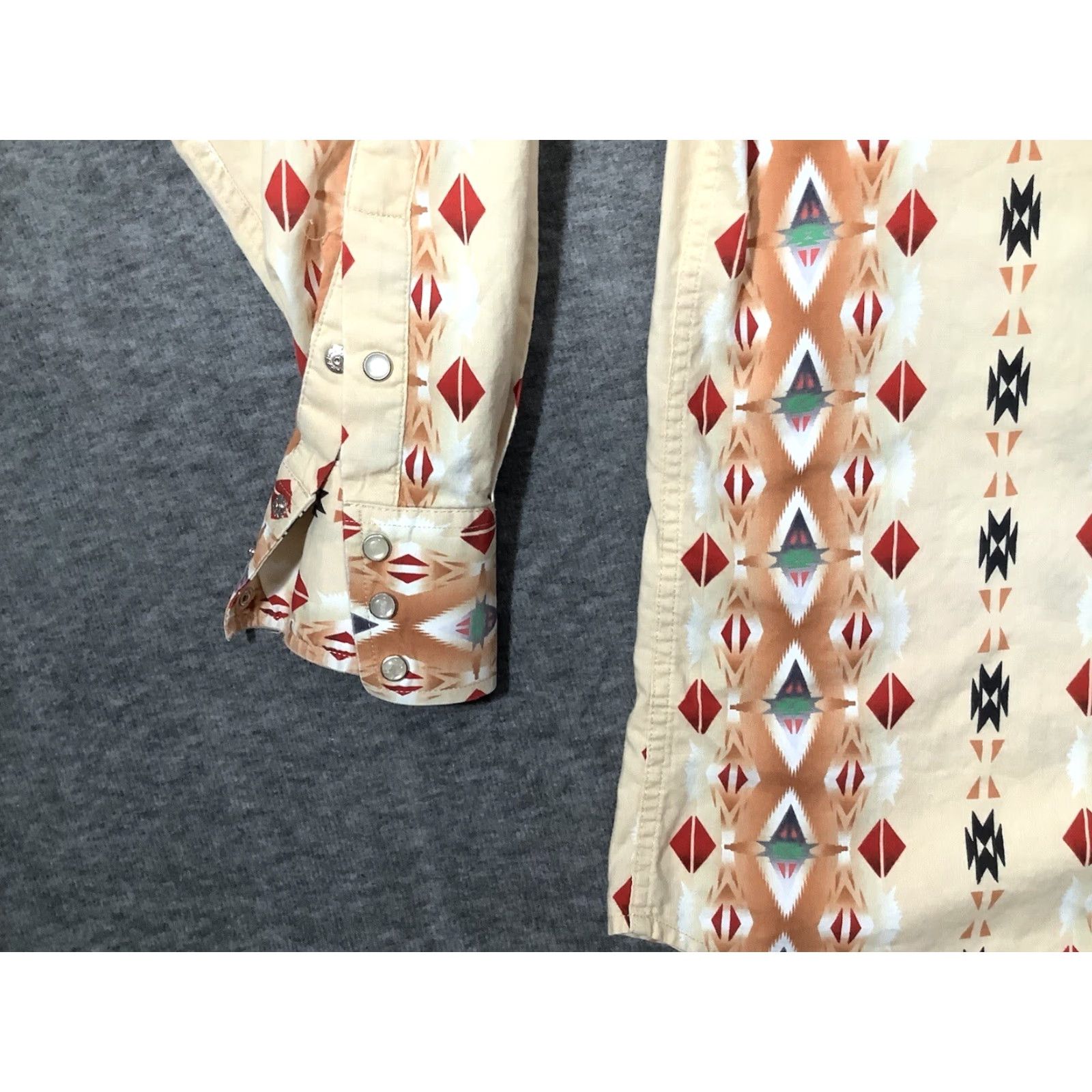 Vintage VINTAGE Panhandle Slim Western Shirt Mens XL Pearl Snap Tribal Print Cowboy Rodeo Shirt Size US XL / EU 56 / 4 - 4 Thumbnail