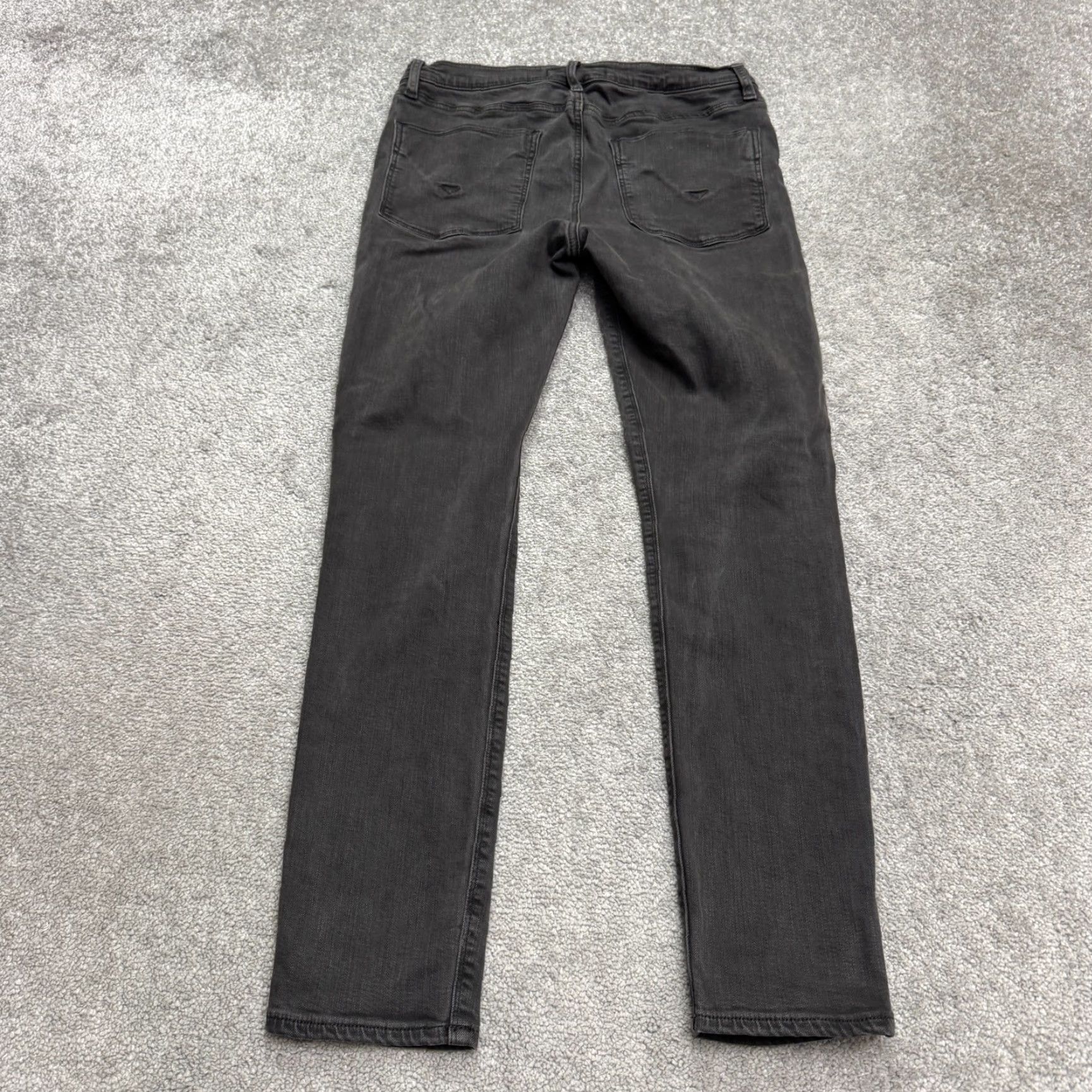 Hudson HUDSON Nico Jeans Womens 29 Dark Gray Washed Mid Rise Skinny Denim Zip Button 5-Pocket Stretch City Streetwear Size 29" - 2 Thumbnail