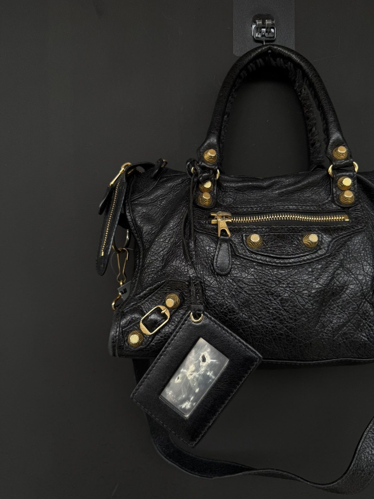 Balenciaga Balenciaga - Black Gold Mini City Bag Size ONE SIZE - 3 Thumbnail