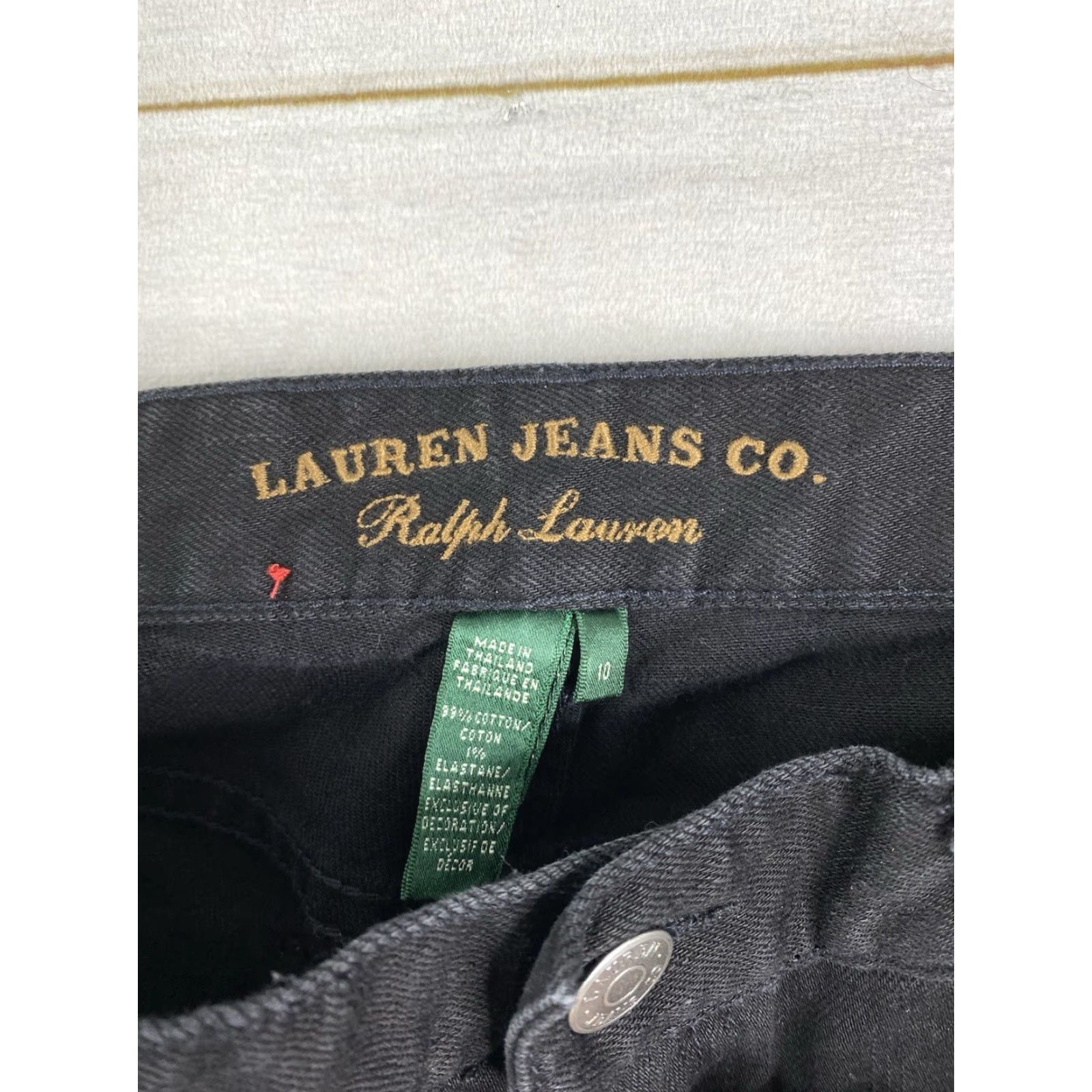 Ralph Lauren Ralph Lauren Vintage Jeans Womens 10 Black High Rise Bootcut Denim 5-Pocket"} Size 32" / US 10 / IT 46 - 3 Thumbnail