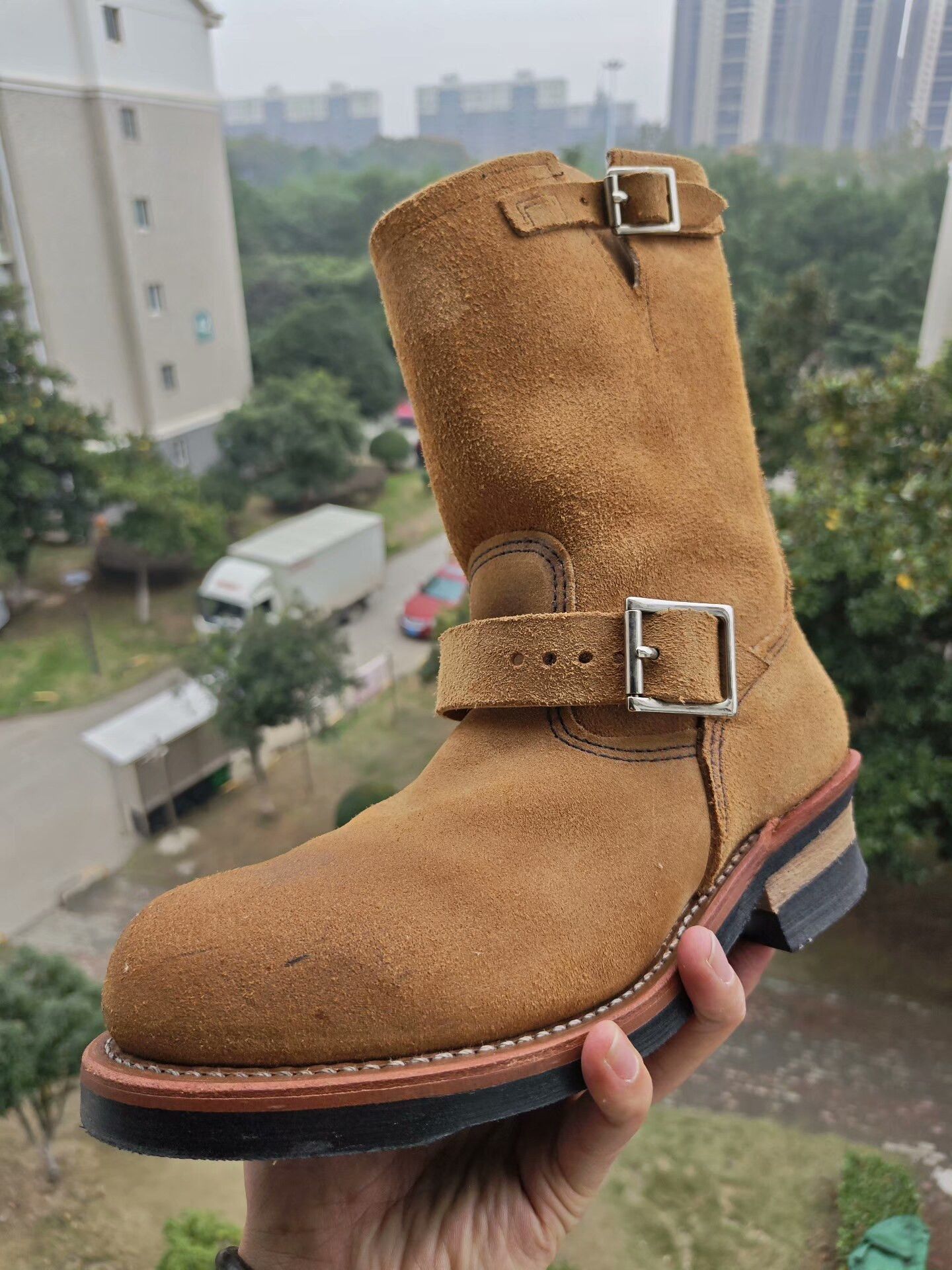 Red Wing Red Wing 8178 Suede Engineer Work Boot Size US 7.5 / EU 40-41 - 1 Thumbnail