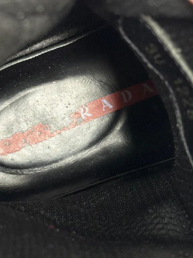 Prada 2000s Prada Black & Red Leather High Boots Size US 8 / IT 38 - 8 Thumbnail