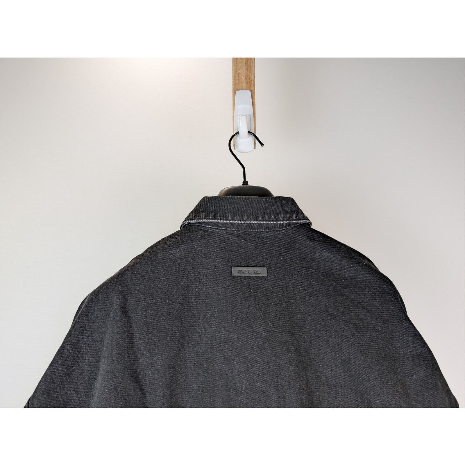 Fear of God o1rshd1 Canvas Utility Trucker Denim Jacket in Black Size US XL / EU 56 / 4 - 12 Thumbnail
