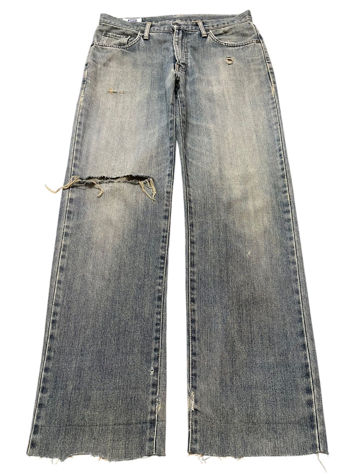 Edwin Vintage Edwin Faded Wash Distressed Loose Jeans Size US 32 / EU 48 - 1 Thumbnail