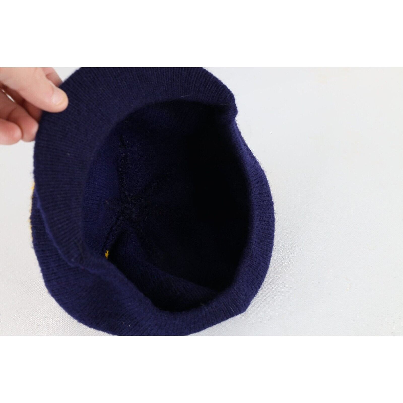 Vintage Vintage 80s 90s University of Michigan Knit Brimmed Beanie Size ONE SIZE - 6 Thumbnail