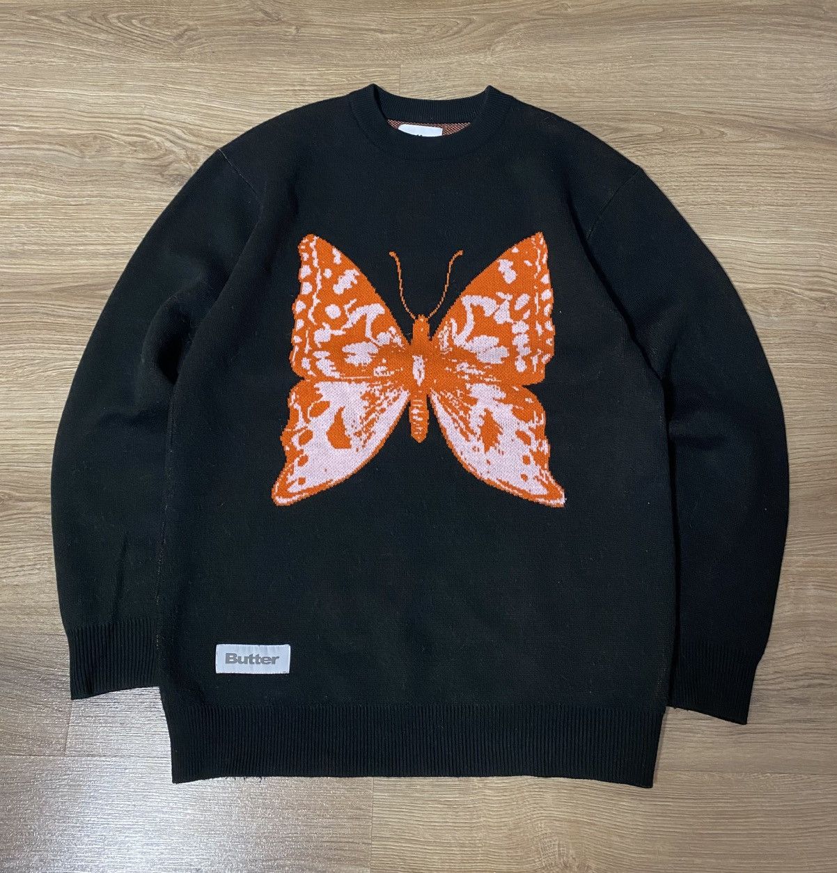 Butter Goods Butterfly Logo Knitted Sweater Size: M