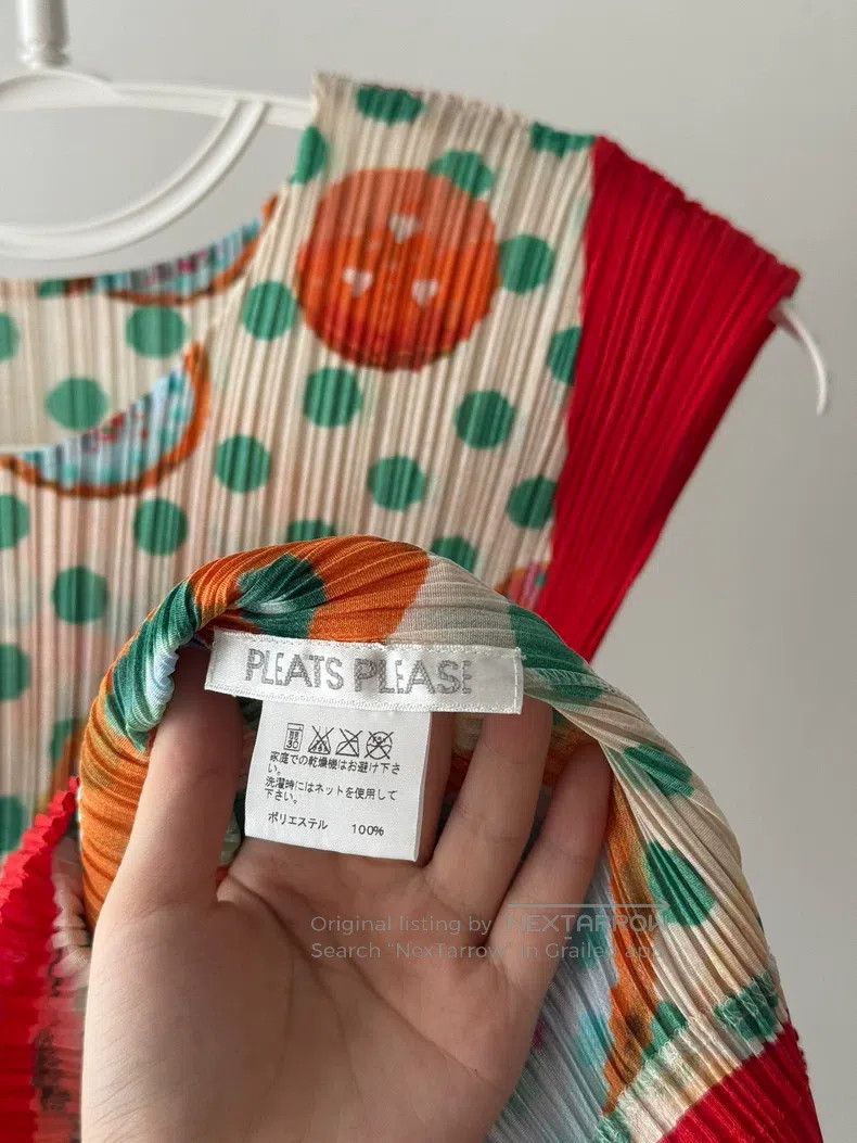 Issey Miyake Issey Miyake Color-block Polka Dot Cookie Donut Vest Top Size M / US 6-8 / IT 42-44 - 6 Thumbnail