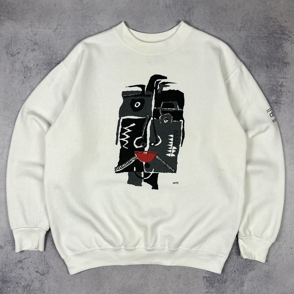 Vintage Vintage Cesar Manrique Art big logo sweatshirt 90’s Size US M / EU 48-50 / 2 - 2 Thumbnail