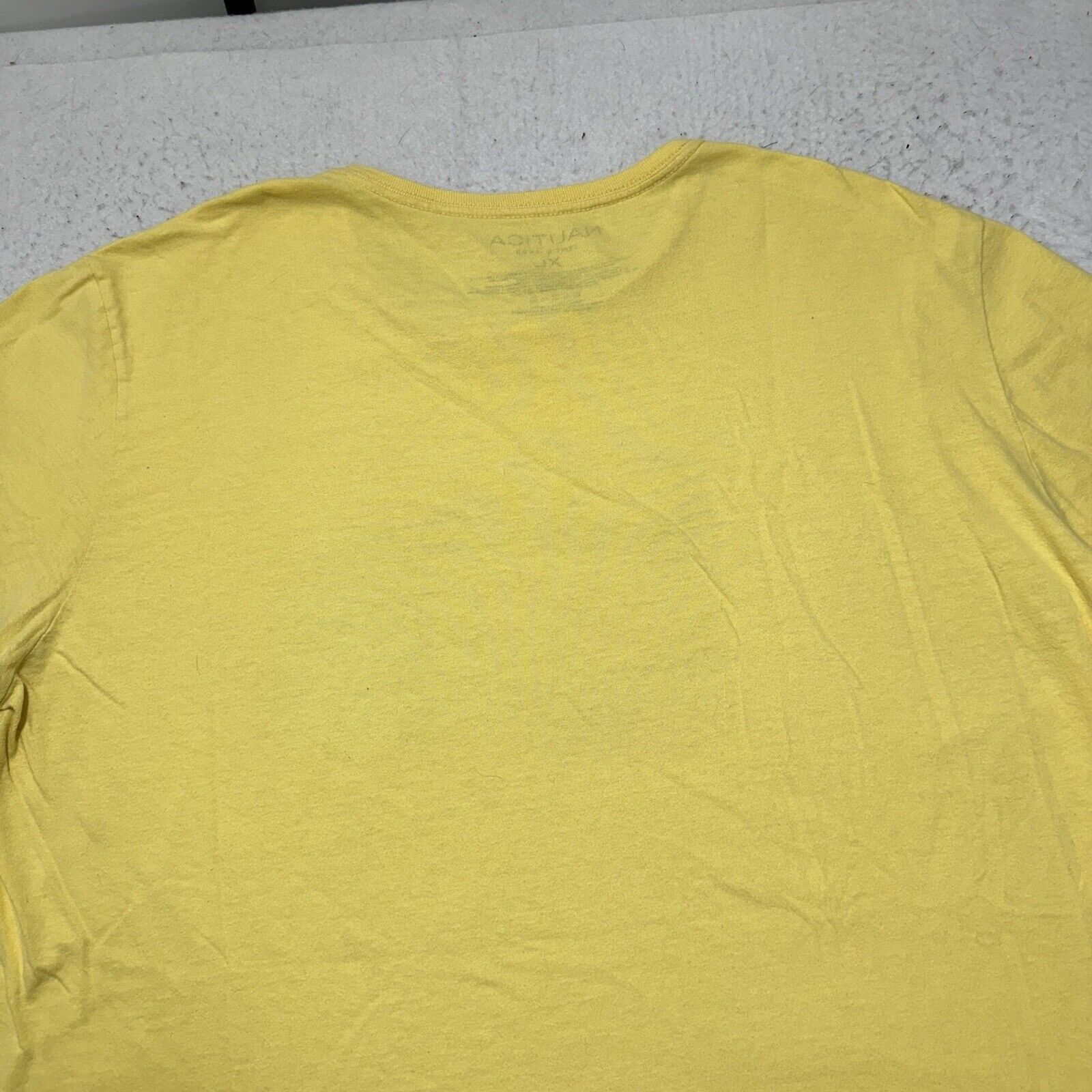 Nautica Nautica XL Graphic T Shirt Yellow Crewneck Tee Sailboats Size US XL / EU 56 / 4 - 11 Thumbnail