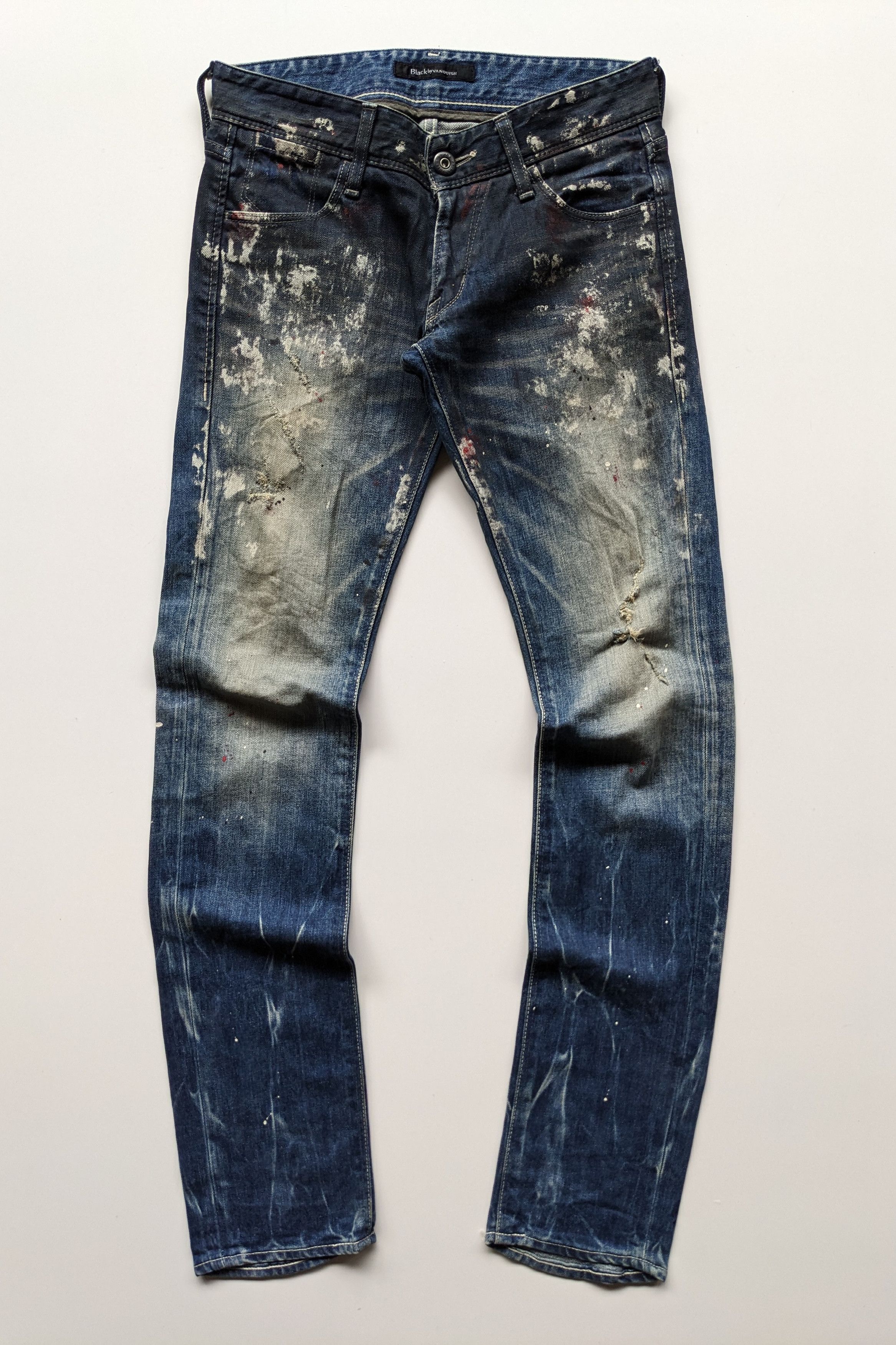 If Six Was Nine × Vanquish Black by Vanquish splash jeans Size US 30 / EU 46 - 2 Thumbnail