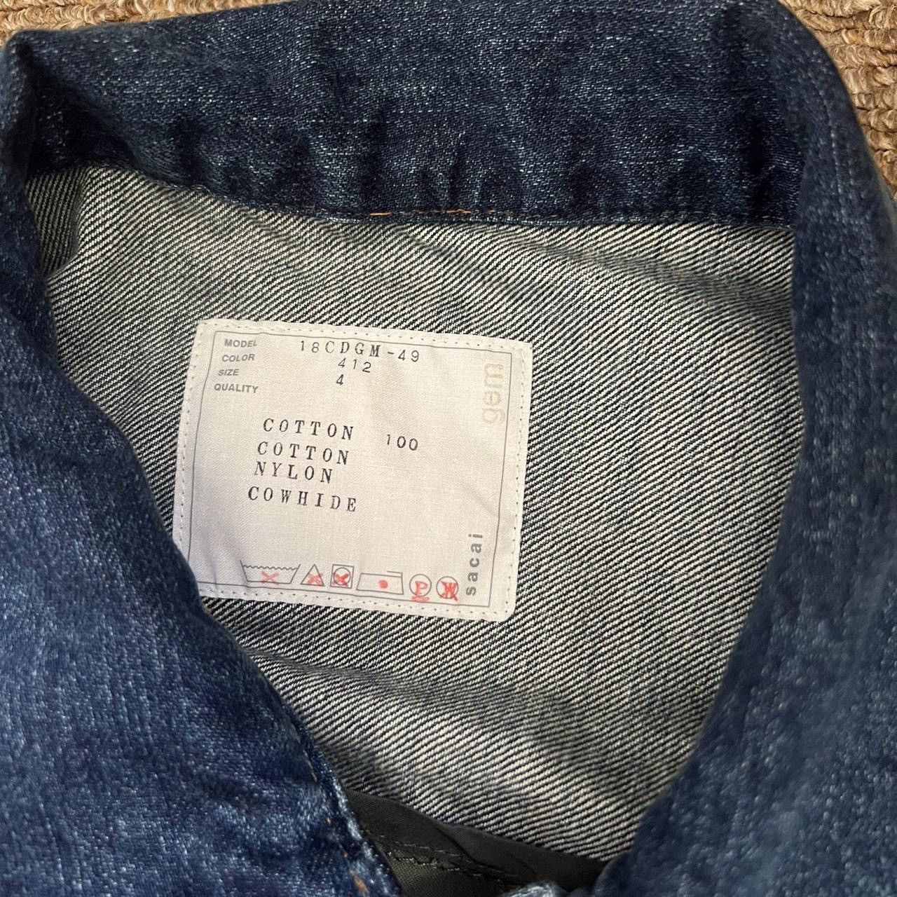 Sacai Sacai Gem Denim Jacket Size US XL / EU 56 / 4 - 3 Thumbnail