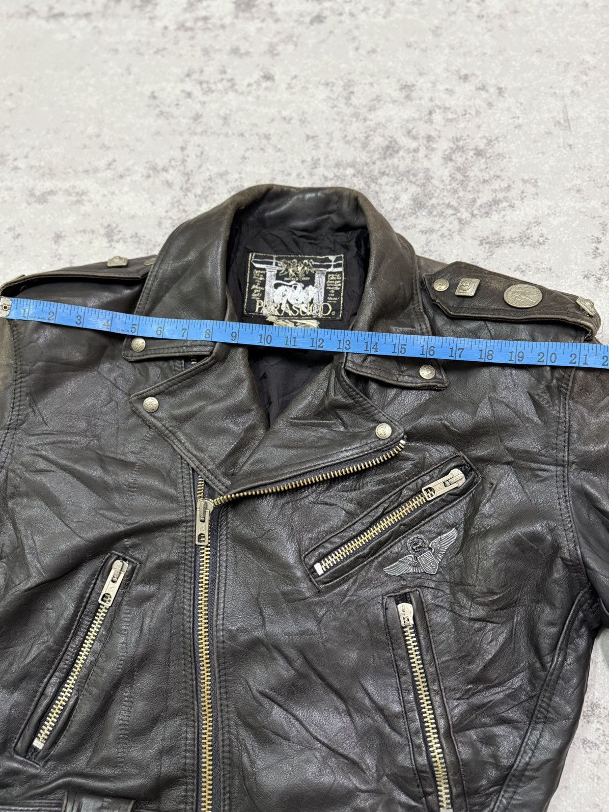 Parasuco Vintage Parasuco Double Colar Rider Jacket Leather Size US M / EU 48-50 / 2 - 19 Thumbnail