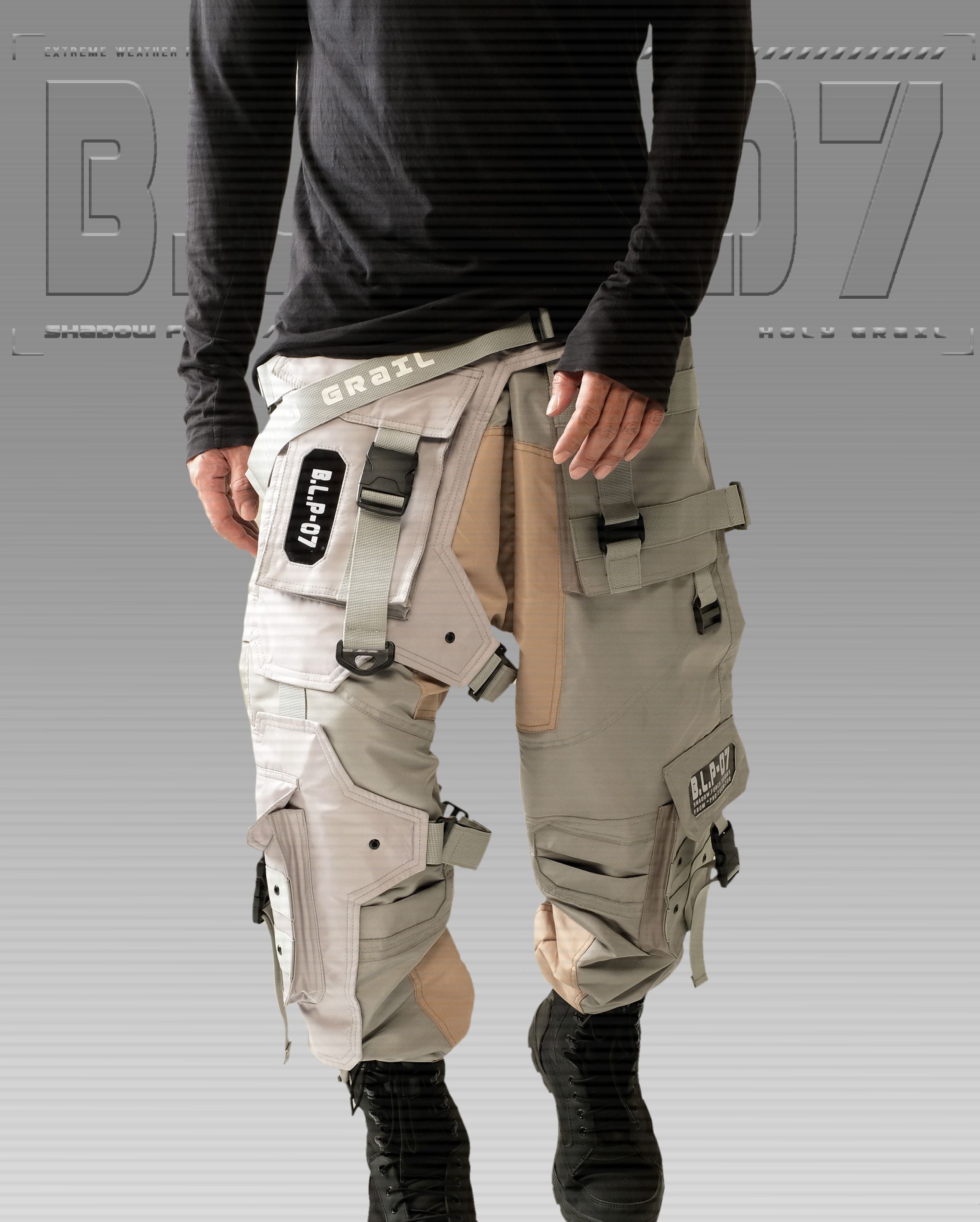Hi Tec H-G PRO-TECH-TOR "SHADOW FORCE" TECHWEAR CYBERPUNK HOLYGRAIL Size US 34 / EU 50 - 5 Thumbnail