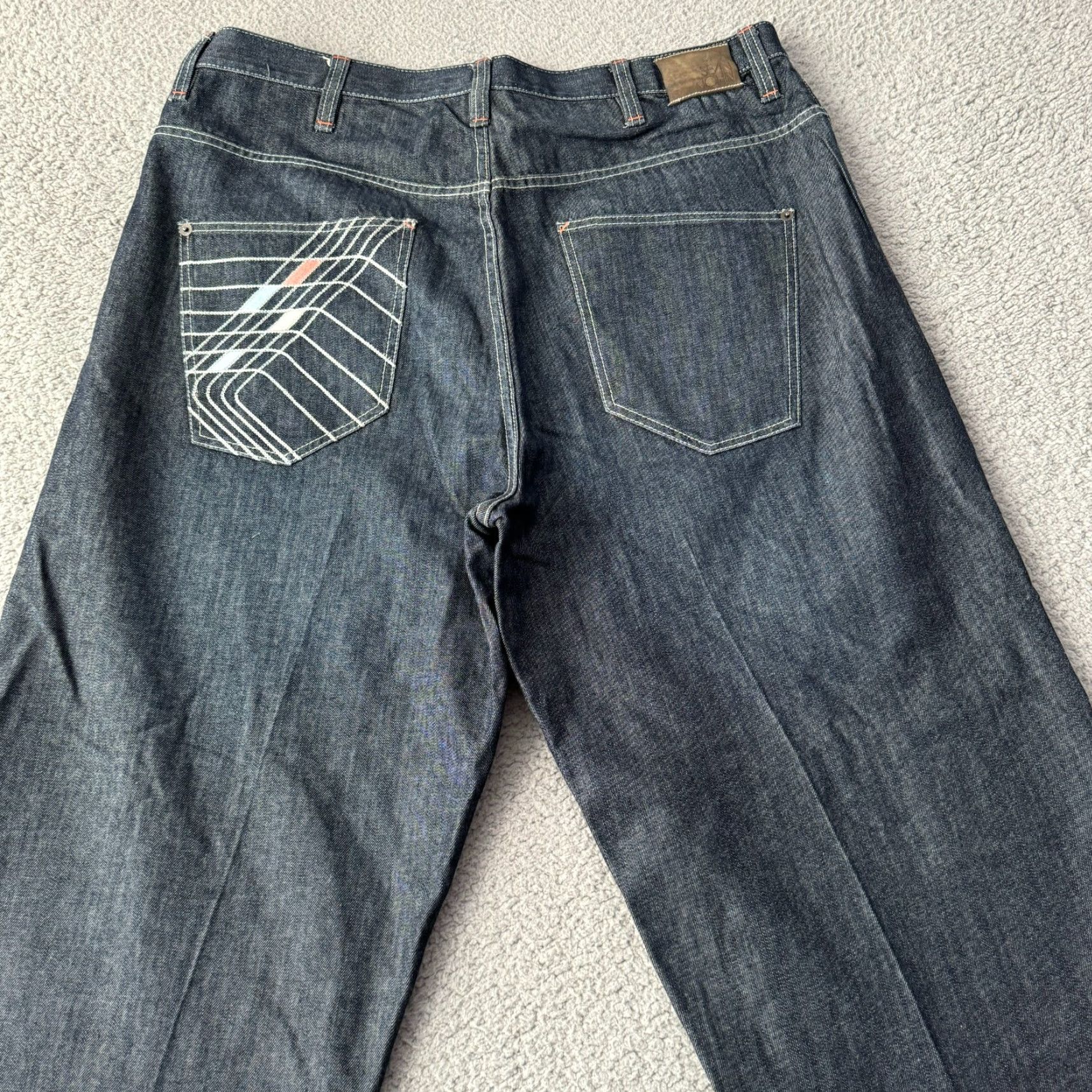 Sean John VINTAGE Sean John Jeans Mens 42 Tall Black Baggy Denim Pants Grunge Hip Hop 90s Size US 41 - 2 Thumbnail