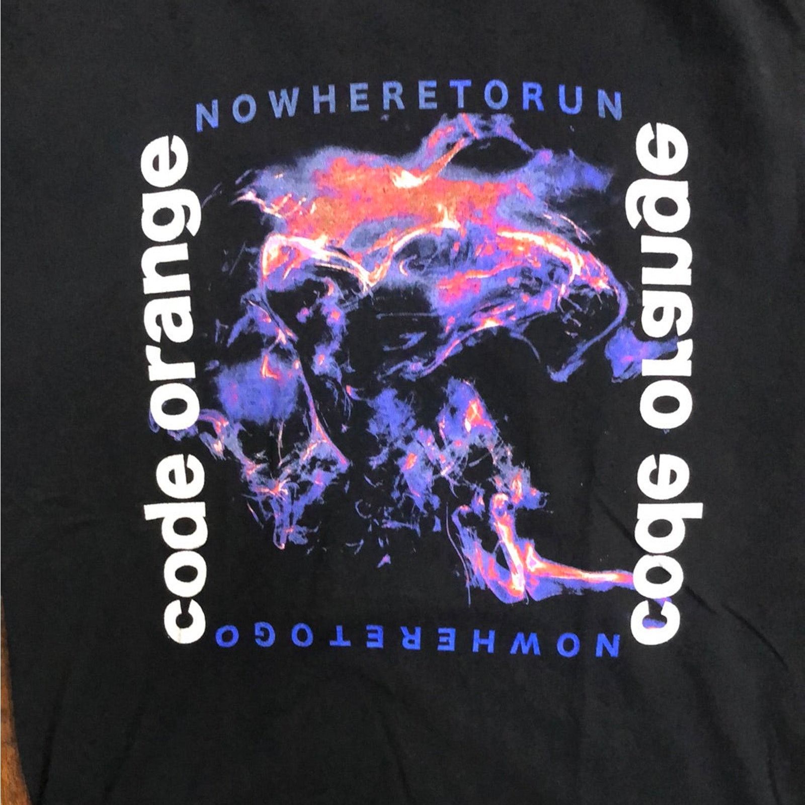 Gildan Vintage Y2K Code Orange No Where to Run Shirt Large Size US L / EU 52-54 / 3 - 2 Thumbnail