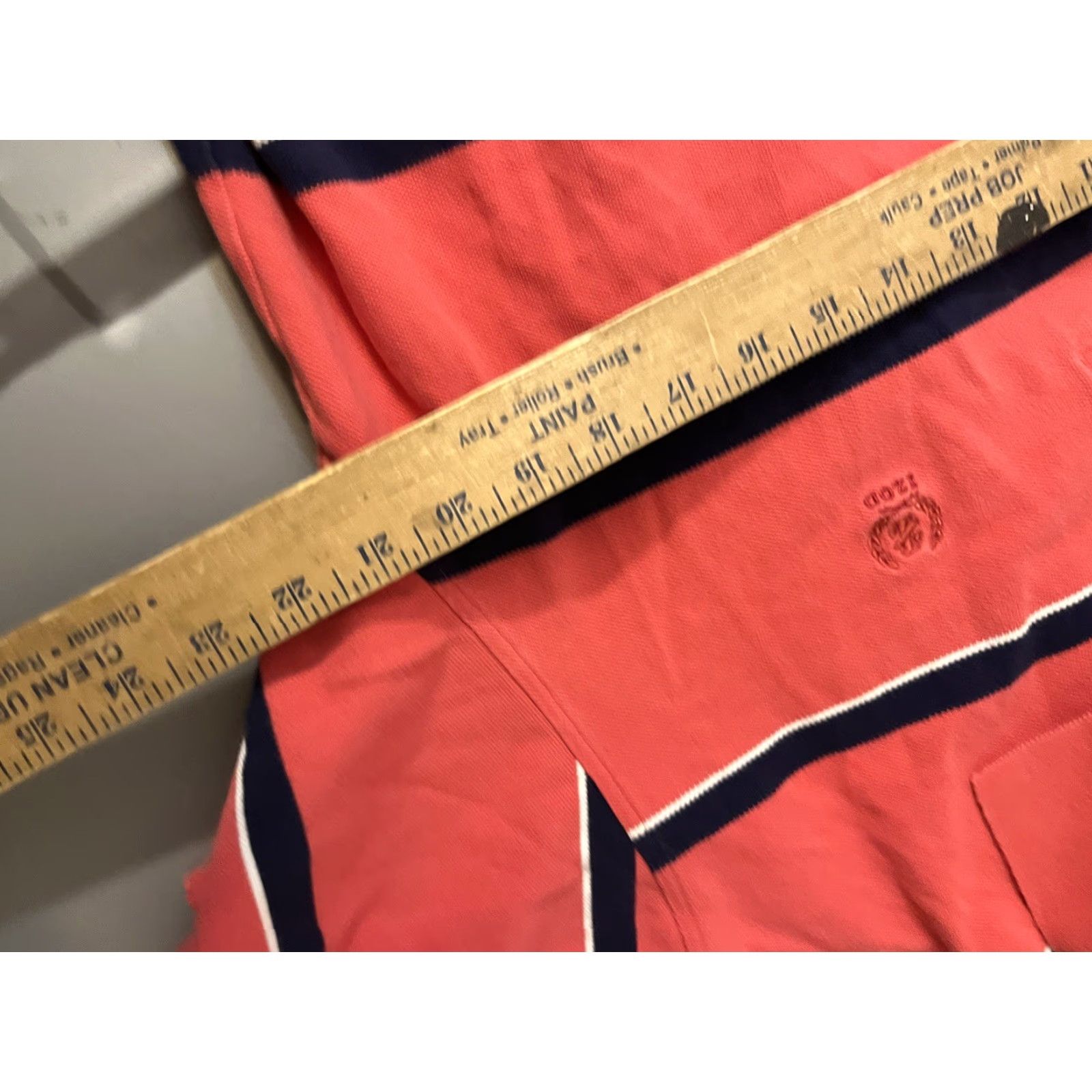Izod VINTAGE Izod Polo Shirt Mens L Pink Cotton Striped Golf Size US L / EU 52-54 / 3 - 5 Thumbnail