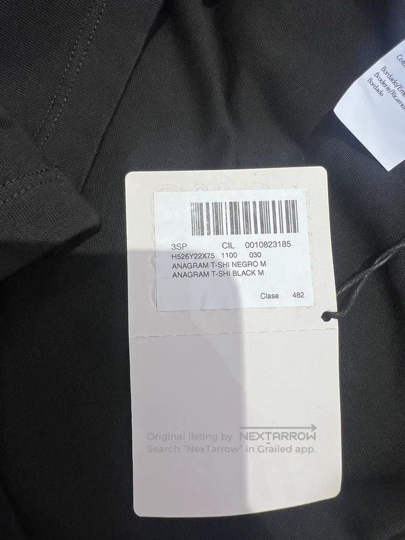 Loewe Loewe Black short sleeve T-shirt with small logo embroider Size M / US 6-8 / IT 42-44 - 6 Thumbnail