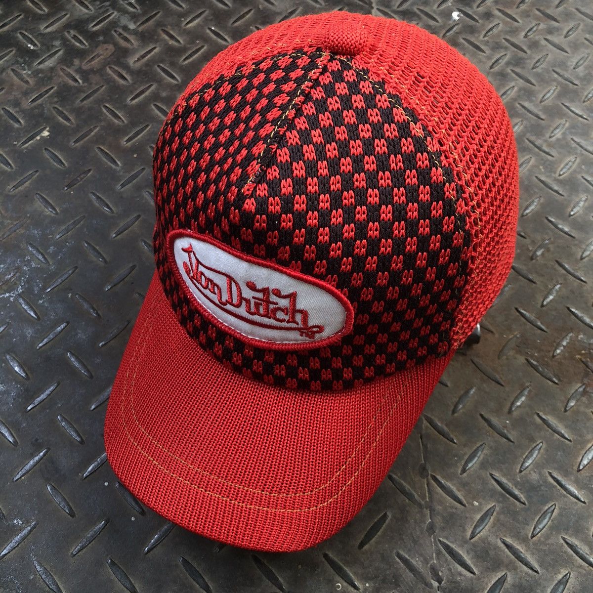Vintage Vintage Von Dutch Knitwear Trucker Hat Size ONE SIZE - 2 Thumbnail