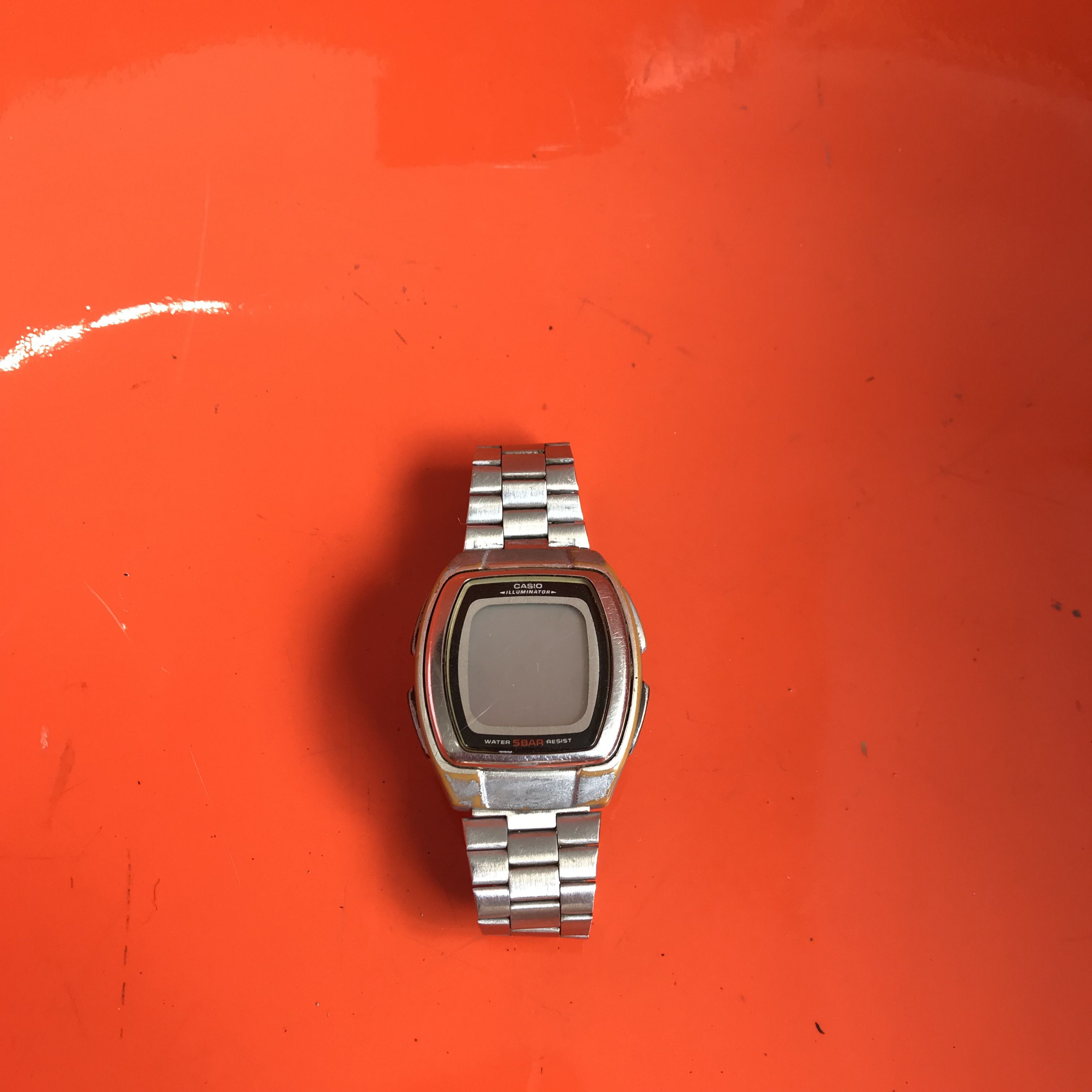 Vintage Casio illuminator Digital Watch mens retro Stainless steel Size ONE SIZE - 6 Thumbnail
