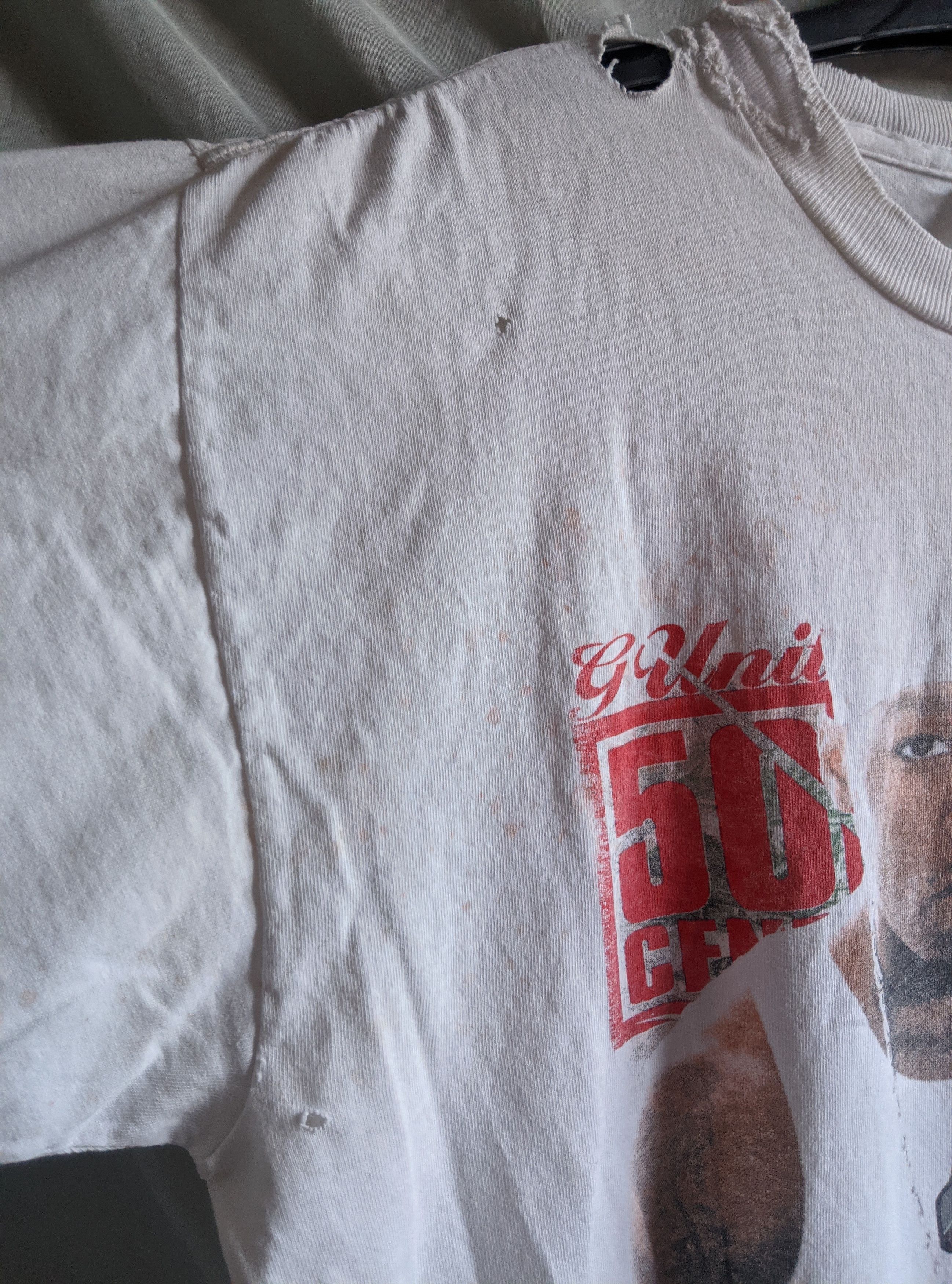 Rap Tees Vintage 2003 thrashed jayz 50cent raptee distressed ERD Size US L / EU 52-54 / 3 - 17 Thumbnail