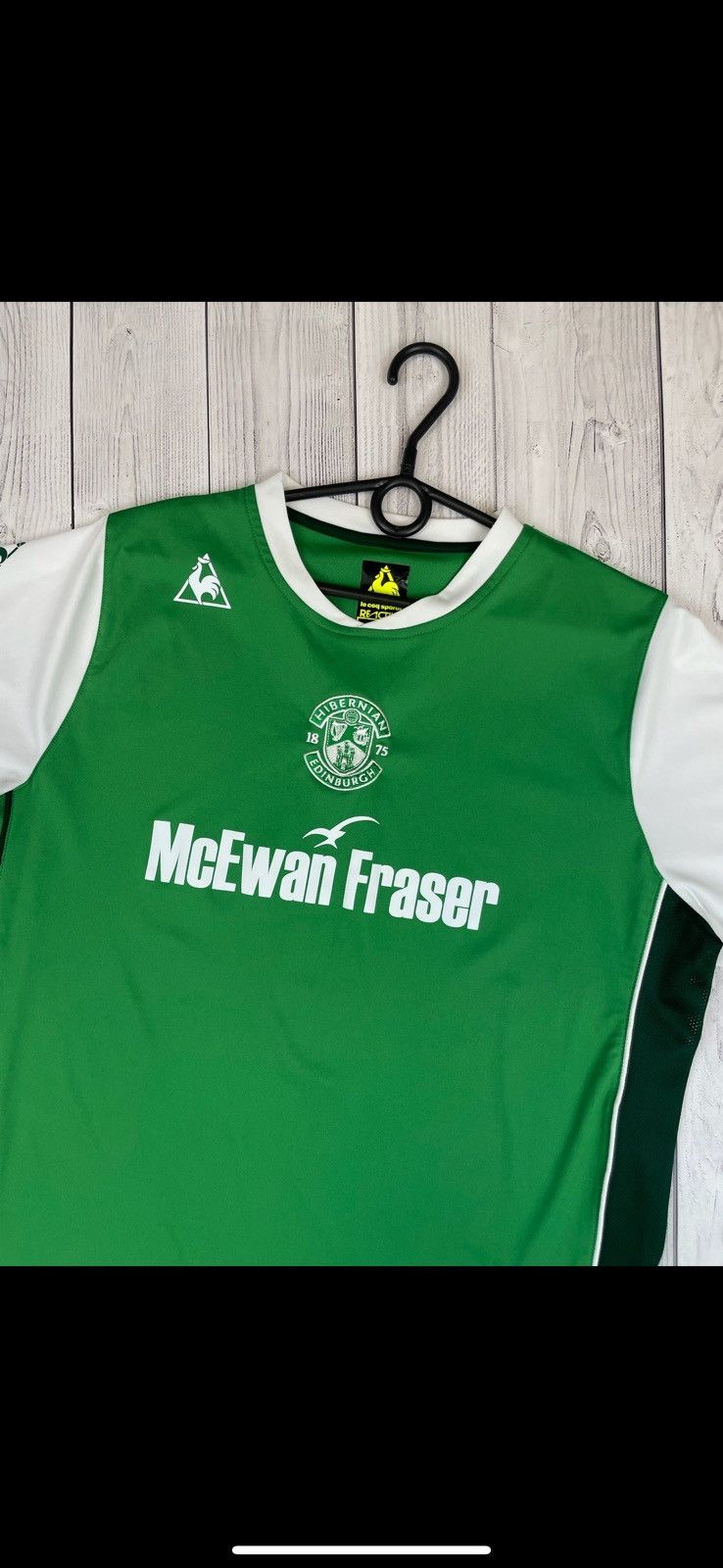 Le Coq Sportif Vintage soccer jersey Hibernian Edinburgh soccer jersey L Size US L / EU 52-54 / 3 - 2 Thumbnail