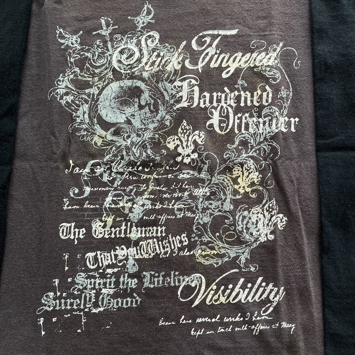 20471120 2000s Japanese archive poem vkei longsleeve tee Size US M / EU 48-50 / 2 - 3 Thumbnail