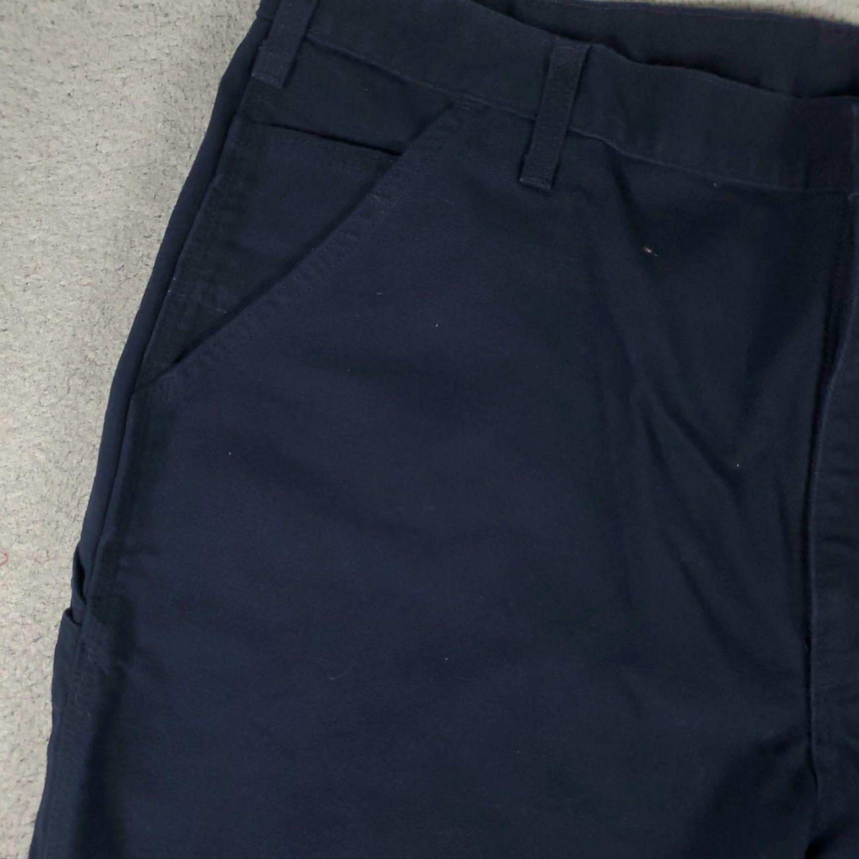 Carhartt Carhartt Pants Mens 42x32 Navy Blue Work Carpenter Utility Dungaree Fit Size US 42 / EU 58 - 2 Thumbnail