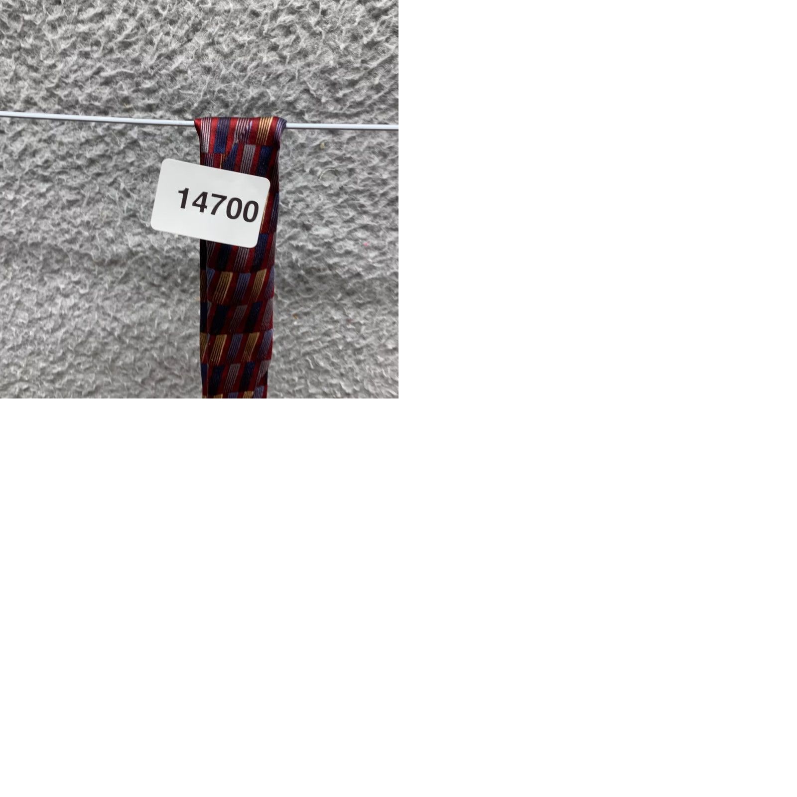 Bill Blass VINTAGE Bill Blass Tie Red Blue Mens 3.75 Inch 100% Silk Neck Made in USA Formal Size ONE SIZE - 9 Thumbnail