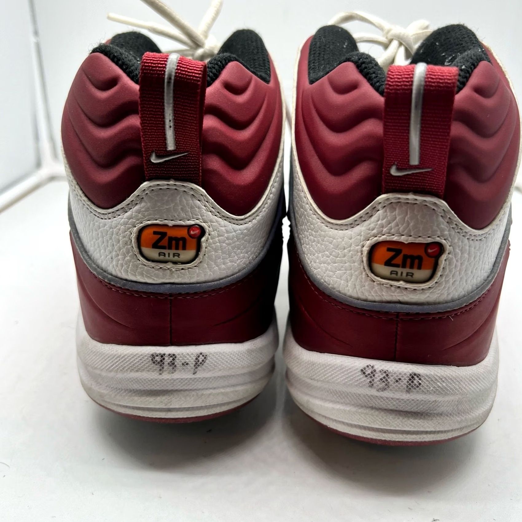 Nike Nike Football Cleats Mens 14 Air Zoom Maroon Red & White 359421 Strap Size US 14 / EU 47 - 7 Thumbnail