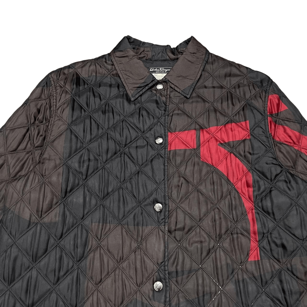 Salvatore Ferragamo Vintage Salvatore Ferragamo Quilted Jacket Size US XL / EU 56 / 4 - 2 Thumbnail