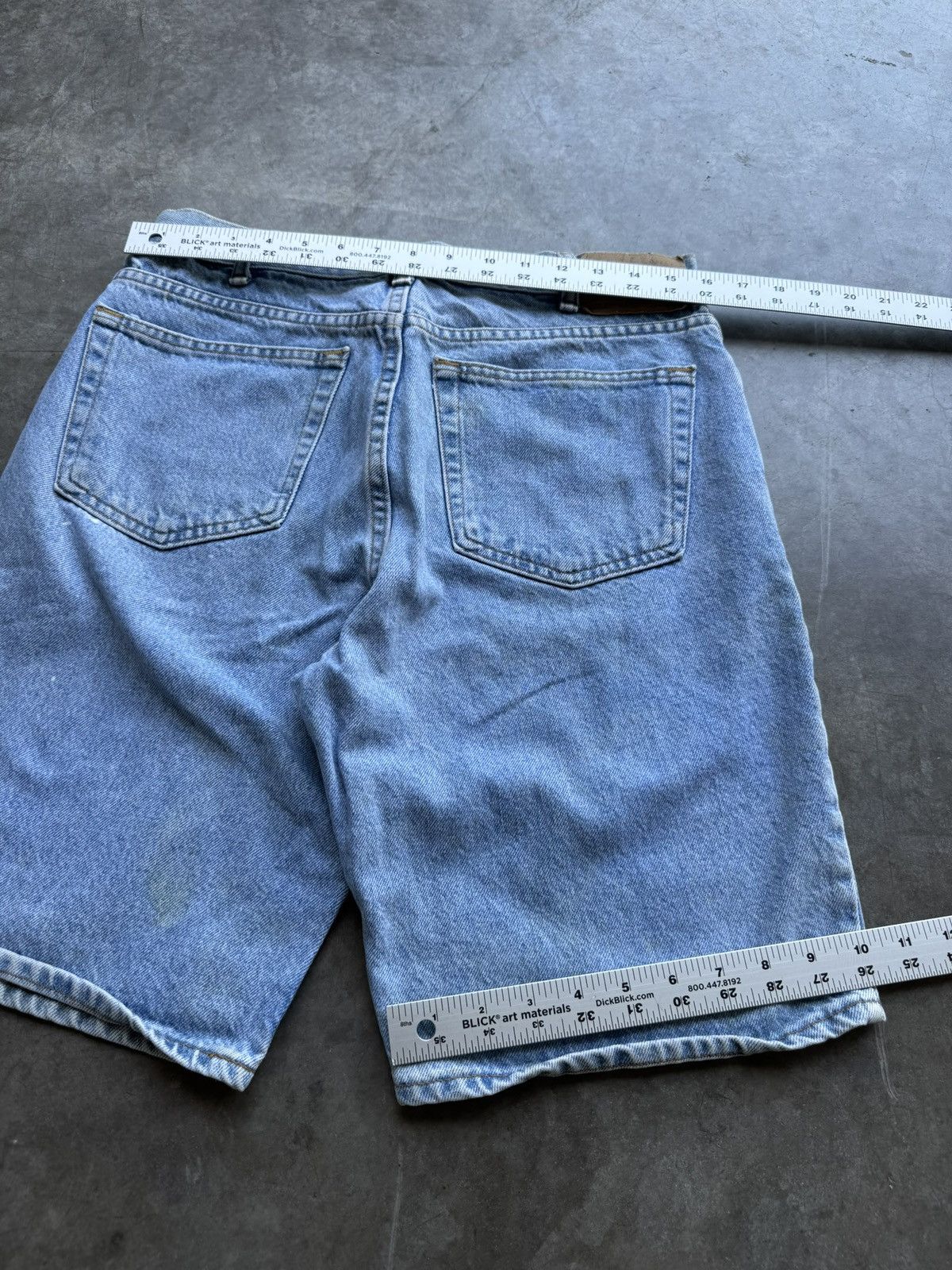 Levi's Vintage 90’s/00’s Levi’s Style Light Denim Jean Shorts Size US 32 / EU 48 - 4 Thumbnail