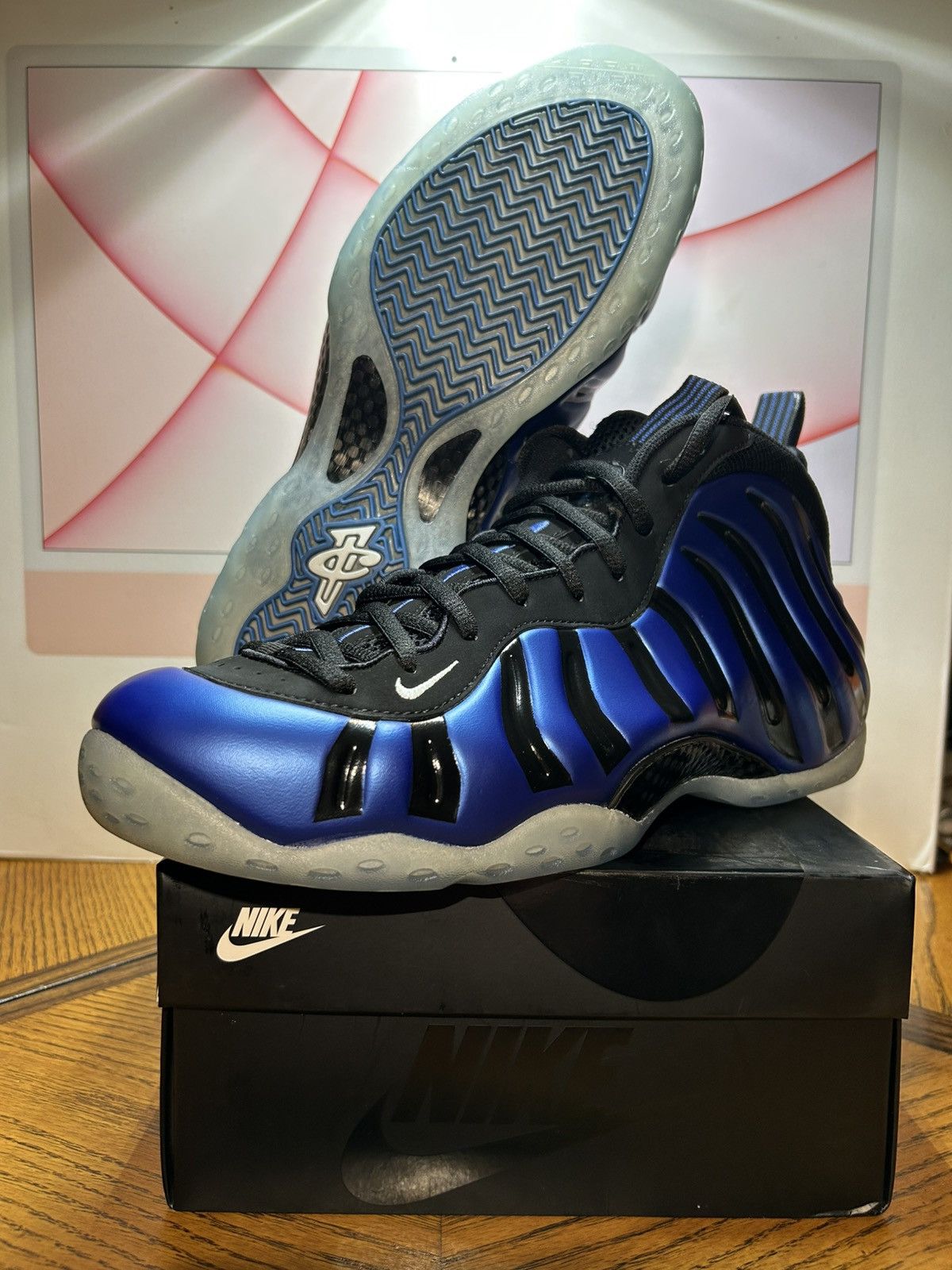 Nike Size 14 - Nike Foamposite One Sharpie Royal Blue 2015 NEW Size US 14 / EU 47 - 1 Thumbnail