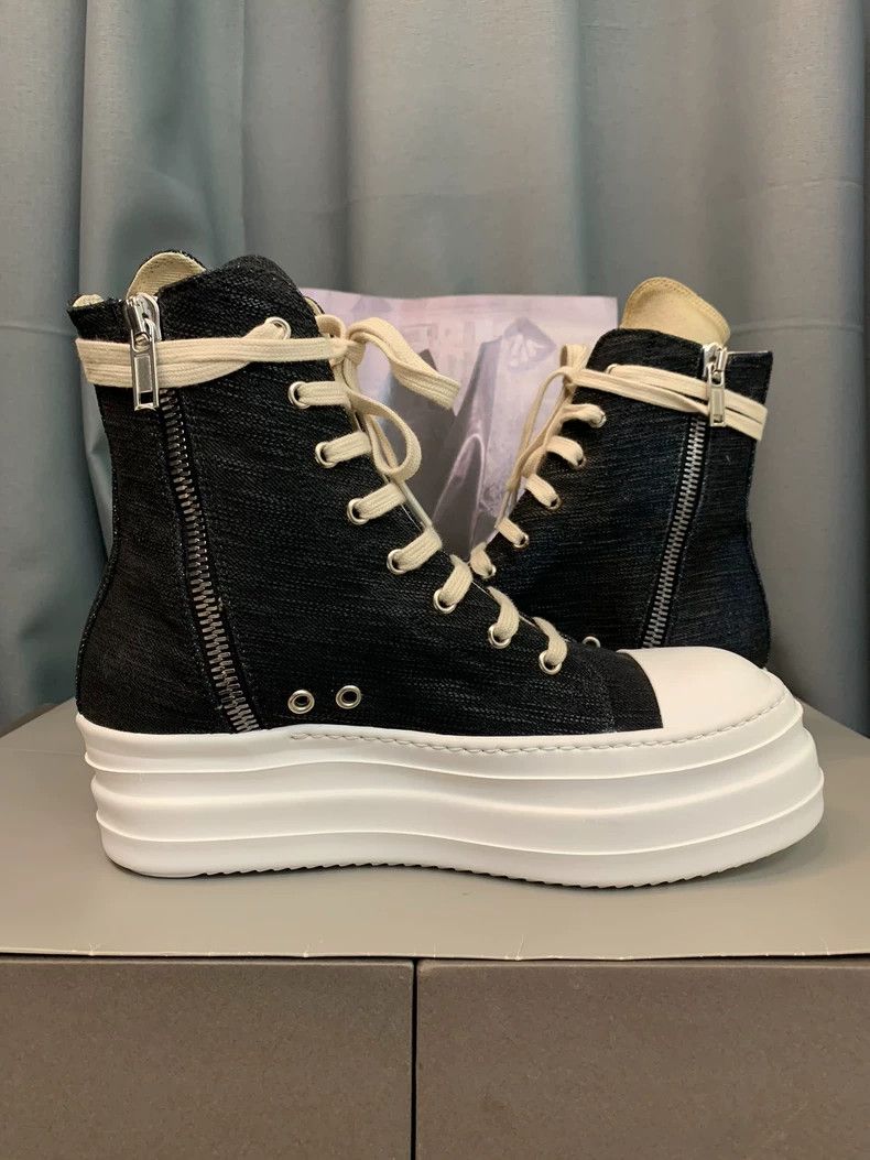 Rick Owens Rick Owens Waxed high-top double-layered sole shoe Size US 9 / EU 42 - 5 Thumbnail