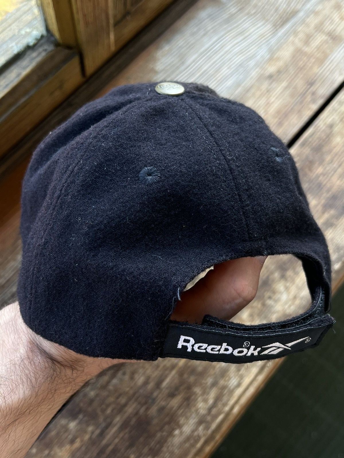Reebok × Vintage Vintage Y2K Reebok Big Embroidered Logo Wool Cap Hat Size ONE SIZE - 8 Thumbnail