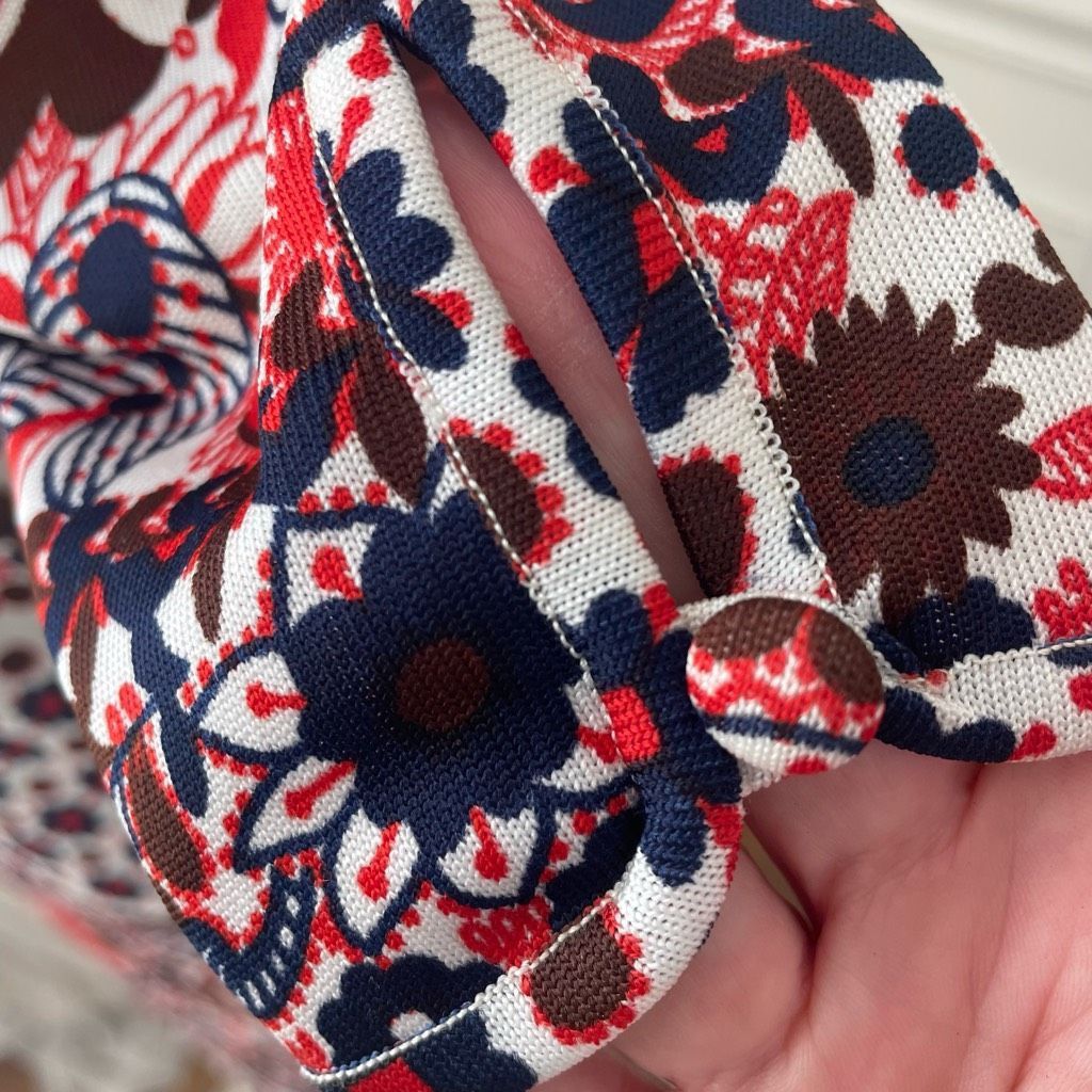 Vintage Vintage 70s Goldworm Italy Short Sleeve Mod Boho Print Dress Size M / US 6-8 / IT 42-44 - 7 Thumbnail