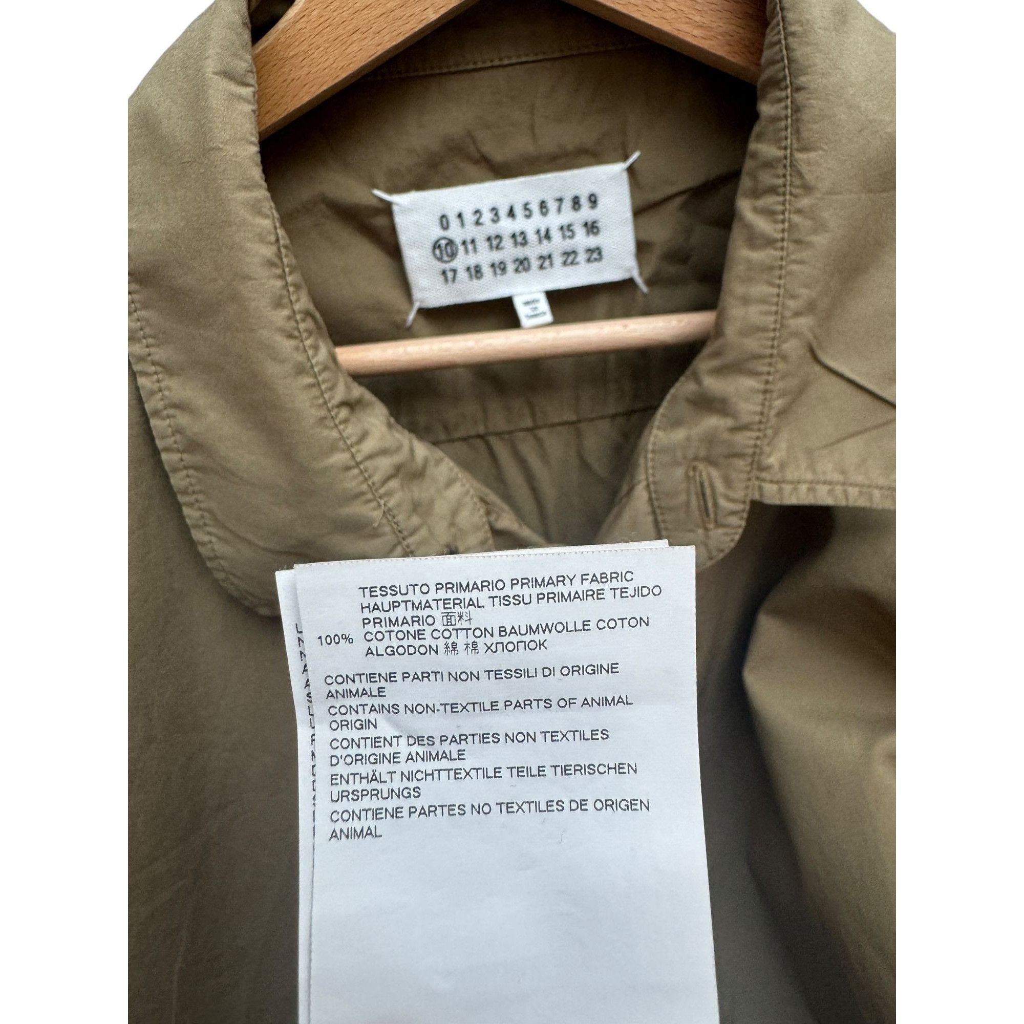 Maison Margiela Maison Margiela Kaki 4 Stitches Shirt Size 43 / L Size US L / EU 52-54 / 3 - 4 Thumbnail