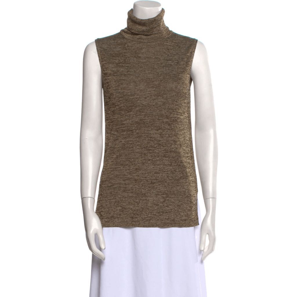 Veronica Beard Veronica Beard Brown Sleeveless Turtleneck Knit Top Women’s Size XS / US 0-2 / IT 36-38 - 1 Thumbnail