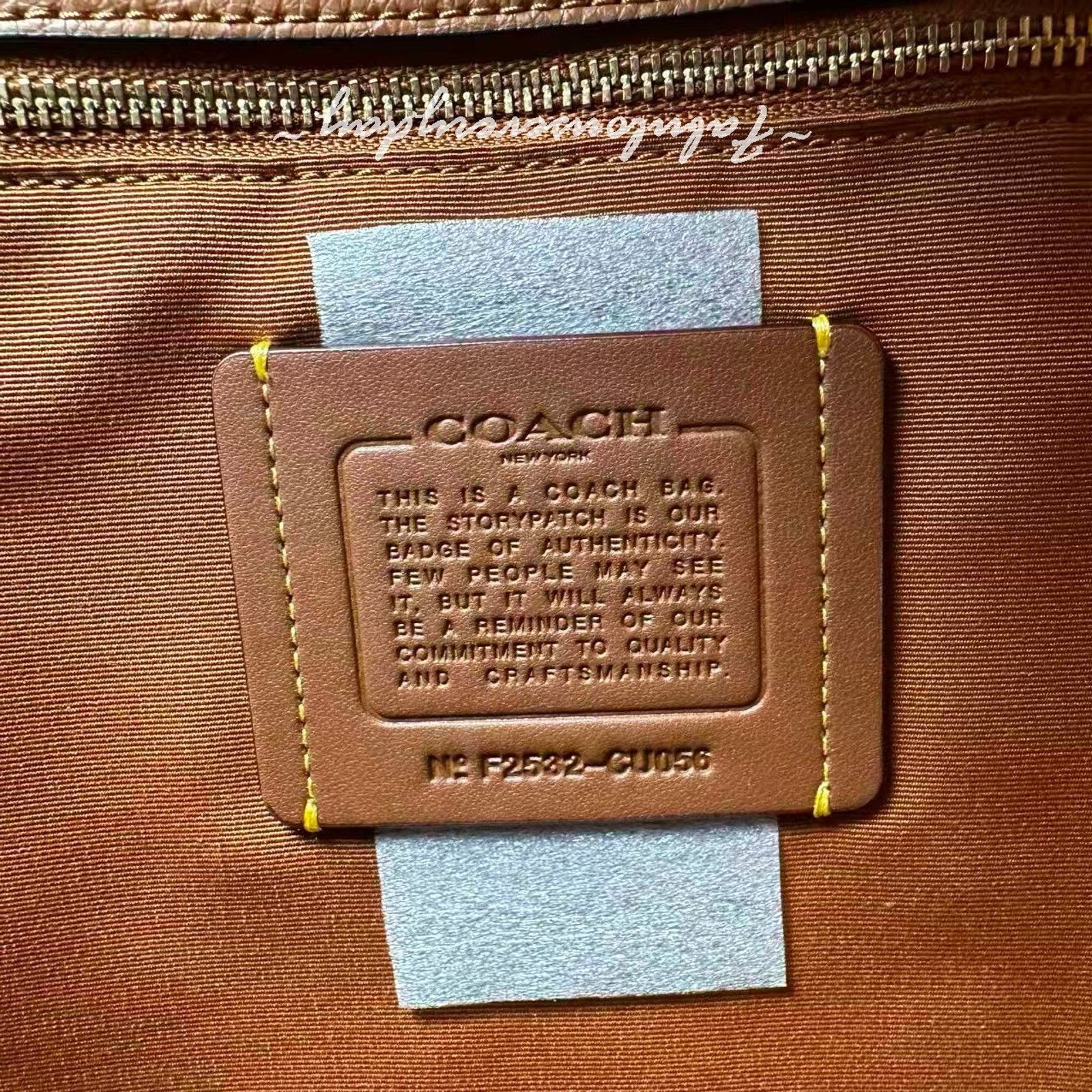 Coach Coach Legacy Tote Bag Shoulder Bag Leather/Brass/Maple Brown Size ONE SIZE - 10 Thumbnail