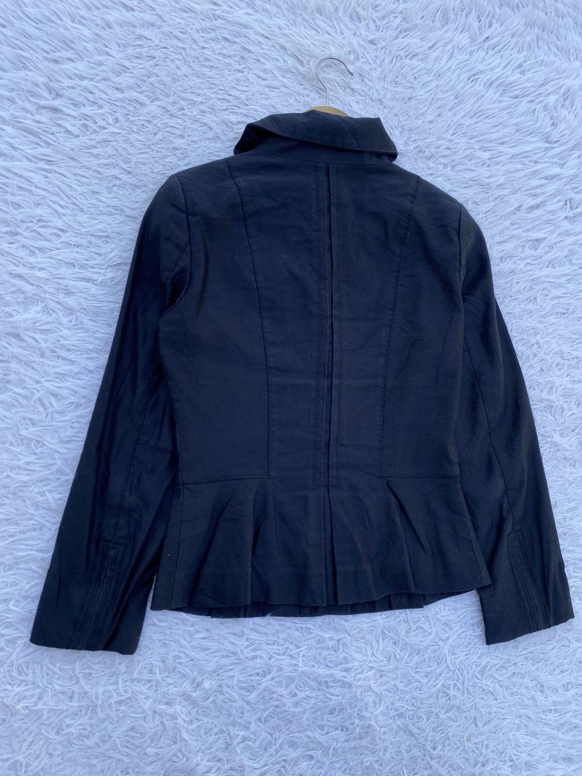DKNY Rare DKNY Classic Black Cotton Zipper Jacket Size XS / US 0-2 / IT 36-38 - 16 Thumbnail