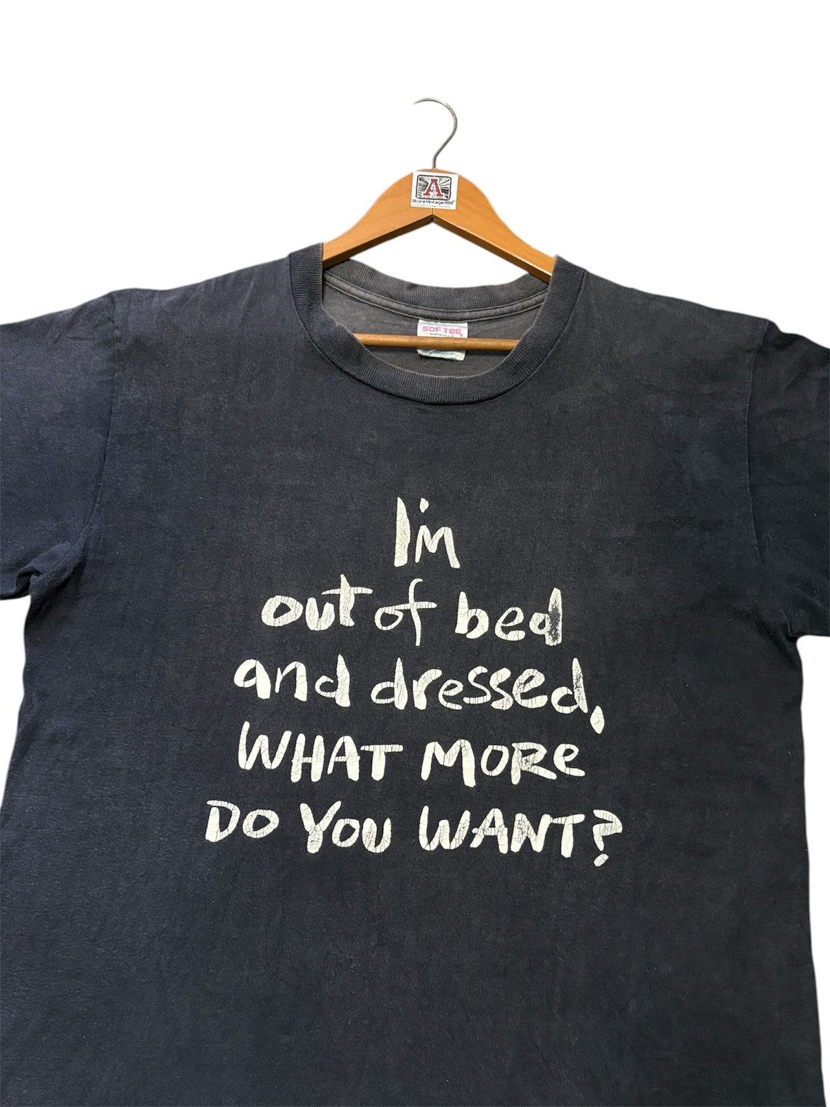 Vintage ‼️RARE‼️VINTAGE “I’M OUT OF BED AND DRESSED” TSHIRT TEE💥 Size US L / EU 52-54 / 3 - 5 Thumbnail