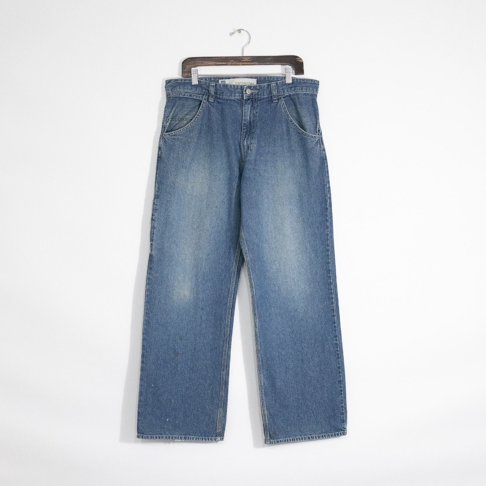 Gap × Vintage Vintage Gap Carpenter Baggy Jeans 34x31 - Distressed Relaxed Size US 34 / EU 50 - 1 Thumbnail
